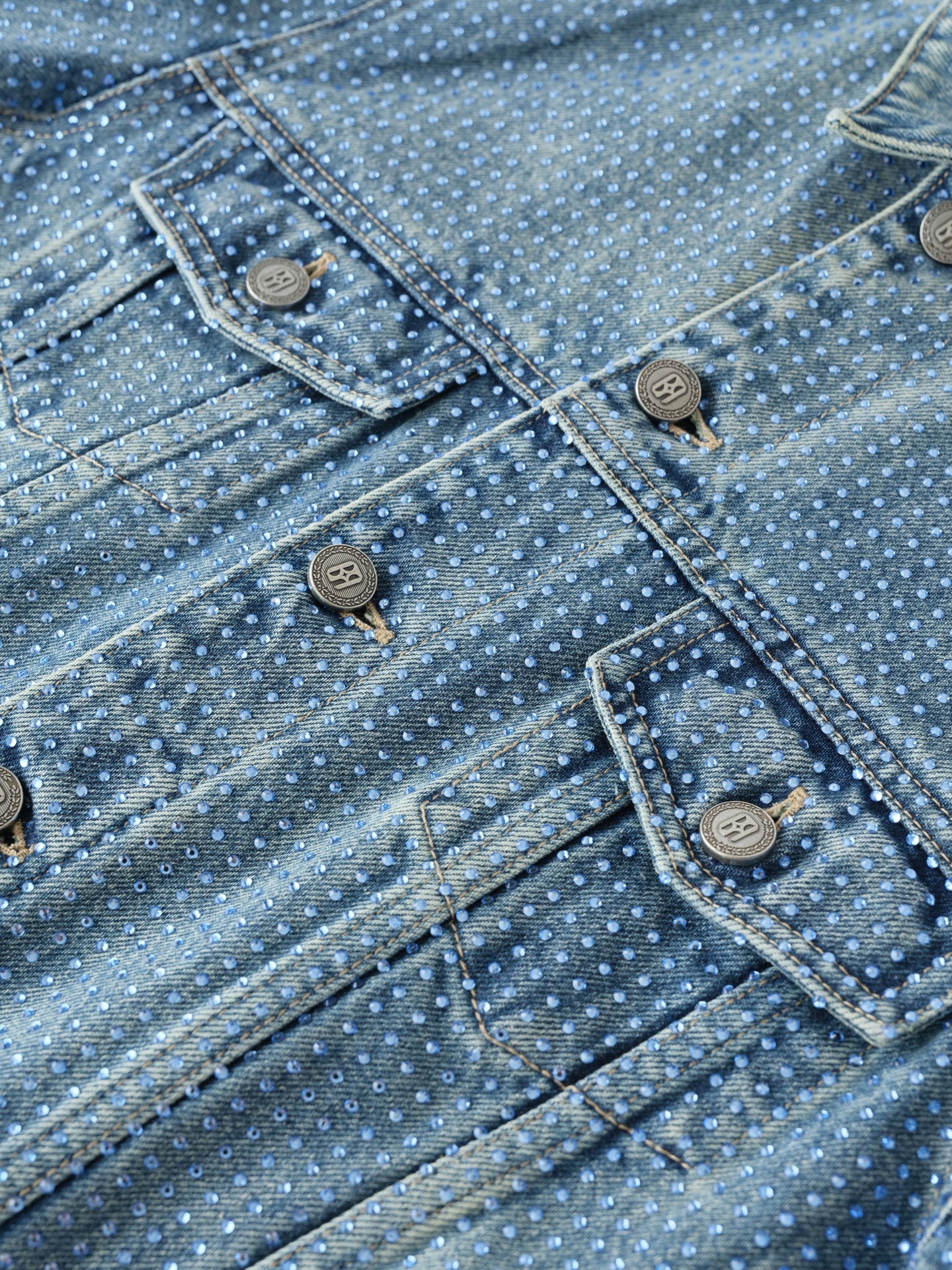 20k Diamond Vine Denim Jacket in BLU