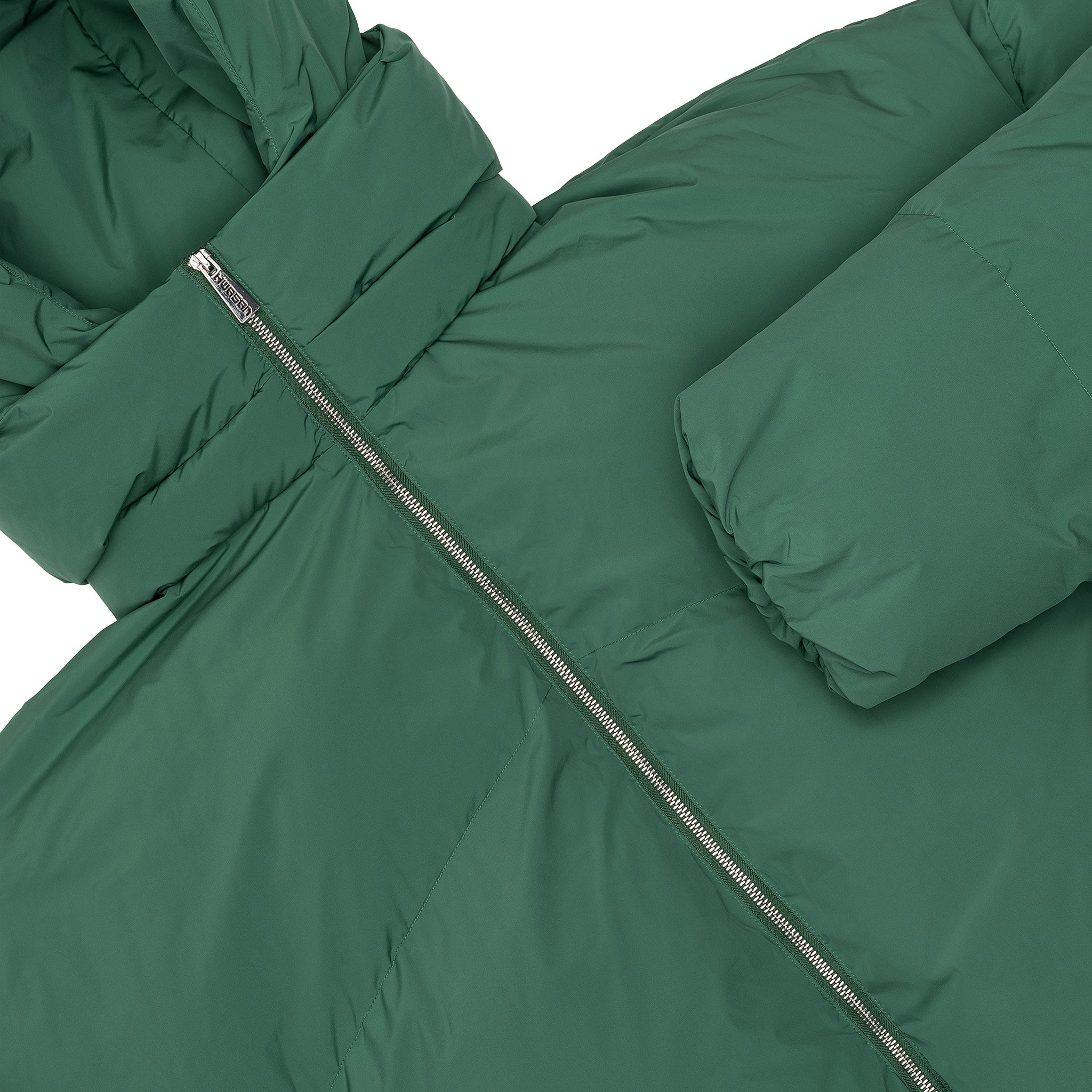 CROPPED DOUBLE NECK BUBBLE (GREEN)