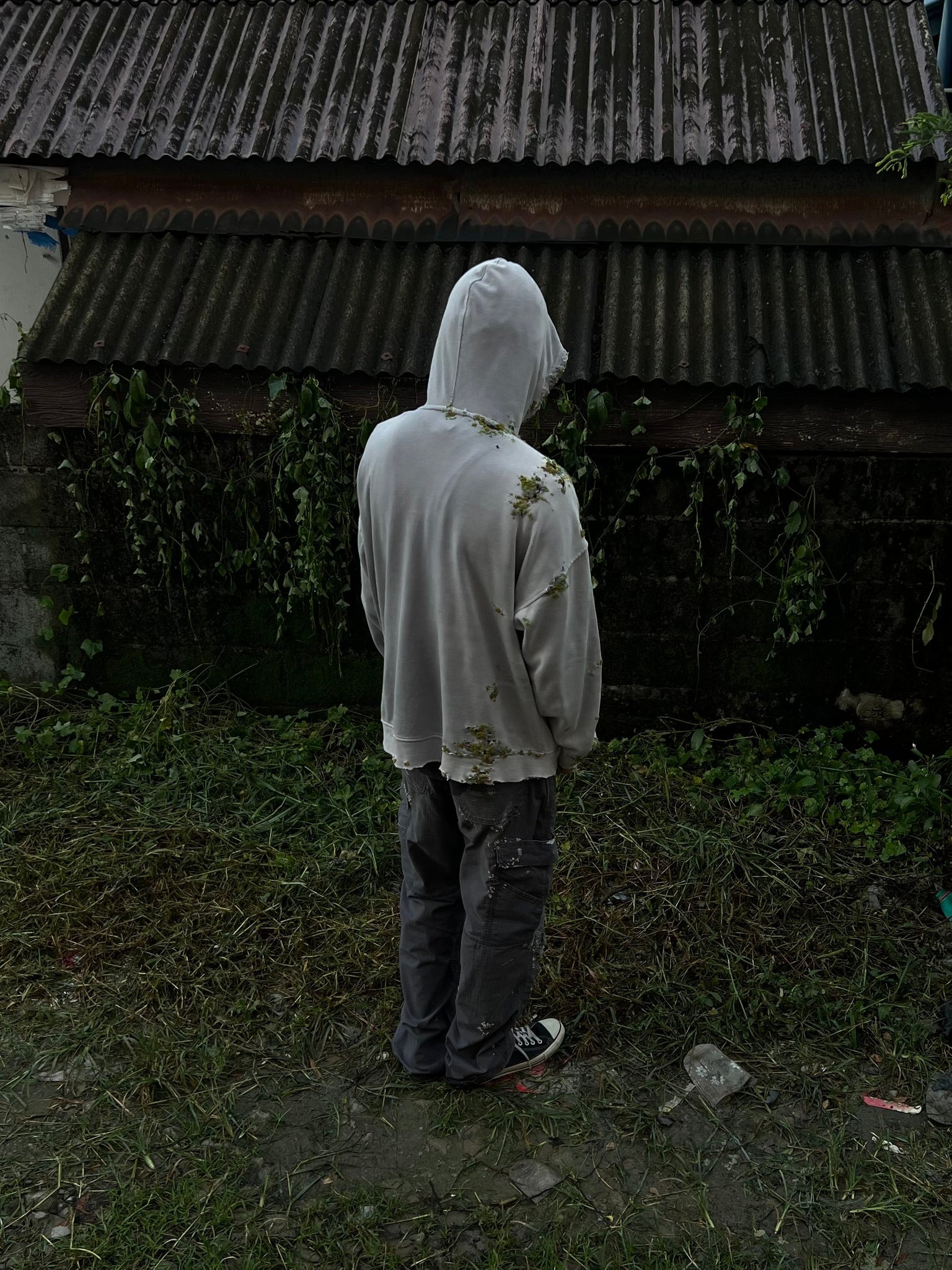 " Embroidered Dot Hoodie