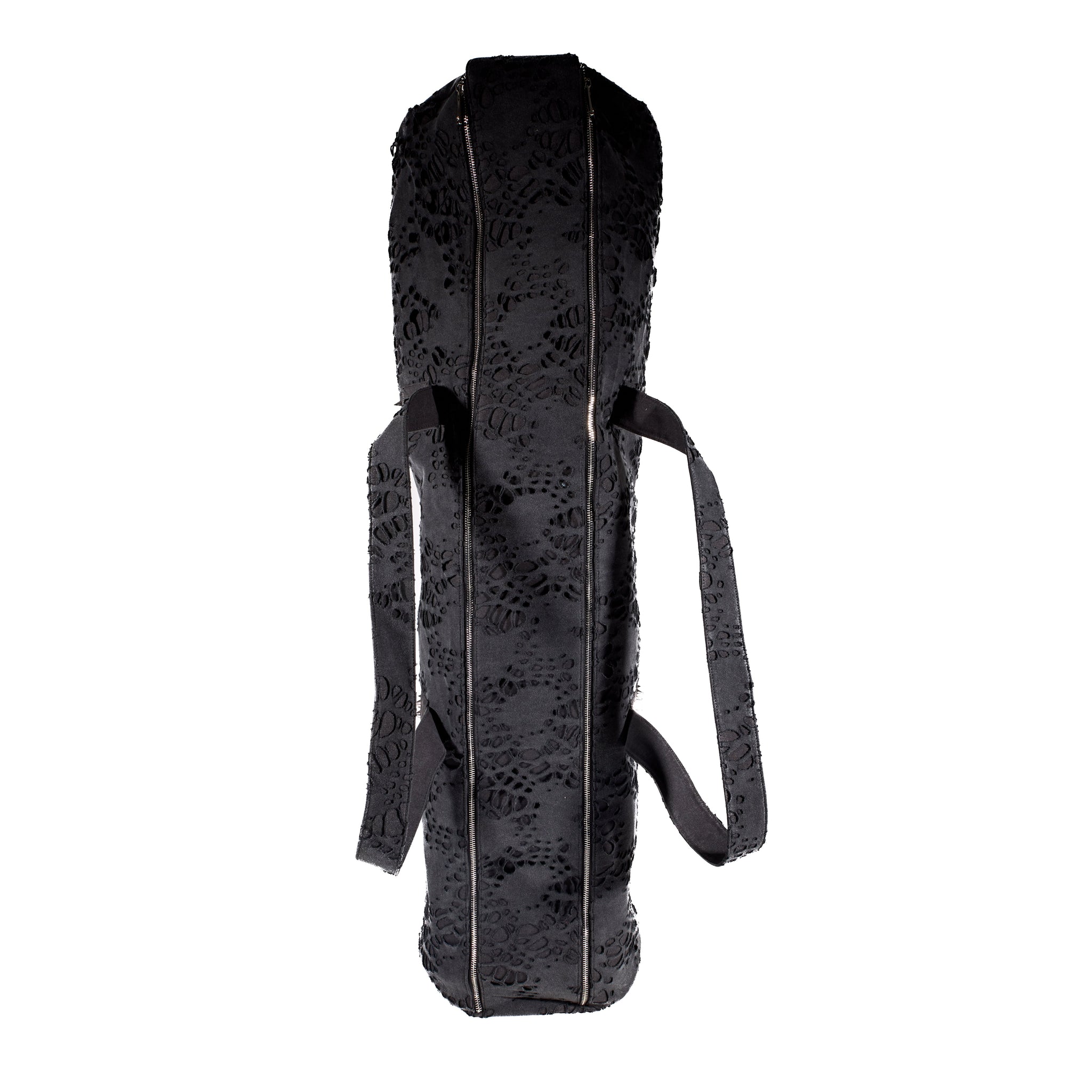 BL 1 OF 2 5 FT BURNEDWEB SPIKED DUFFEL BAG