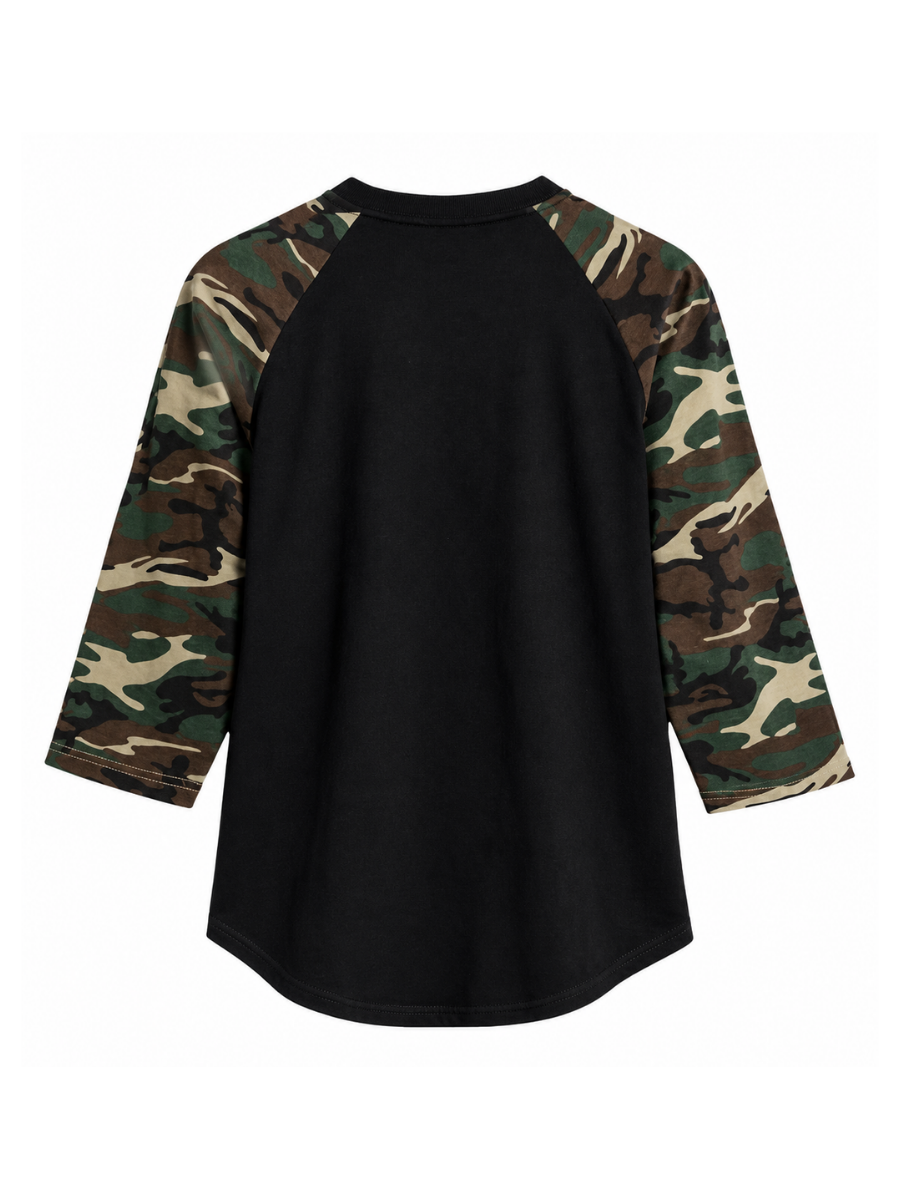 3/4 Camo Long Sleeve