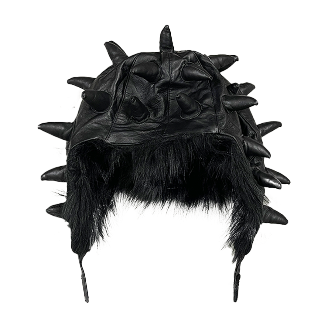 SPIKED LEATHER HAT