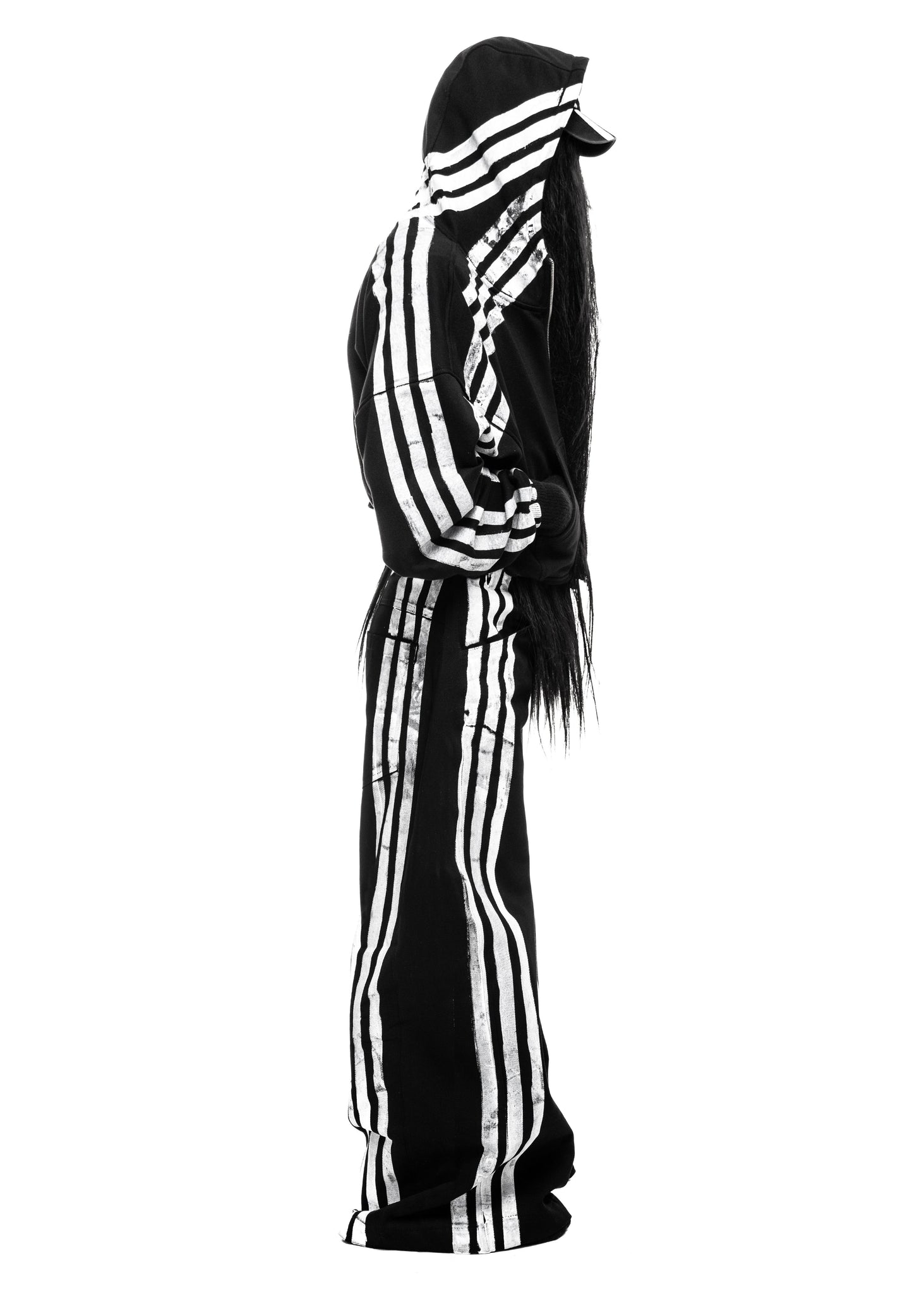 STRIPES BLACK JEANS