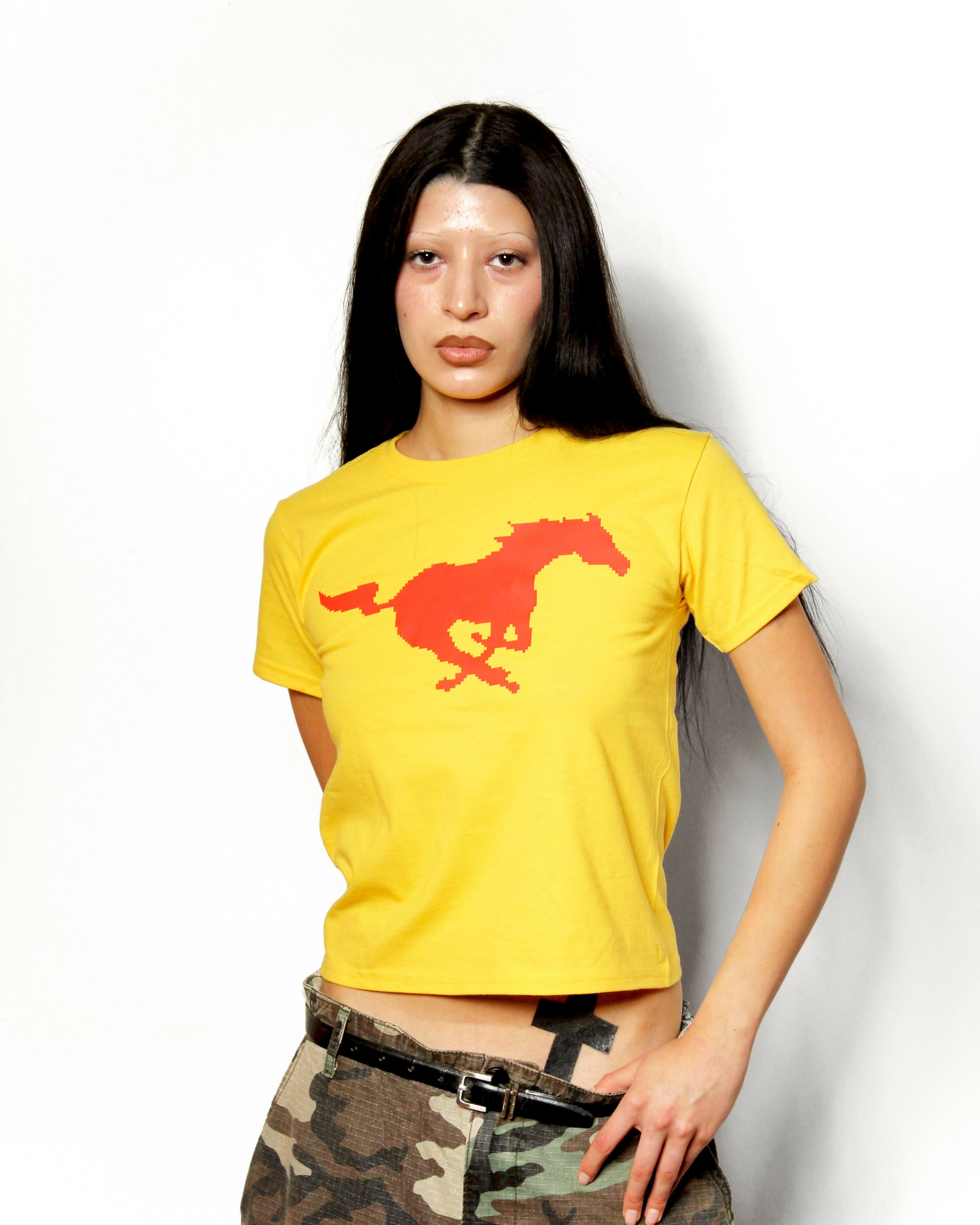 Pixel Horse baby tee