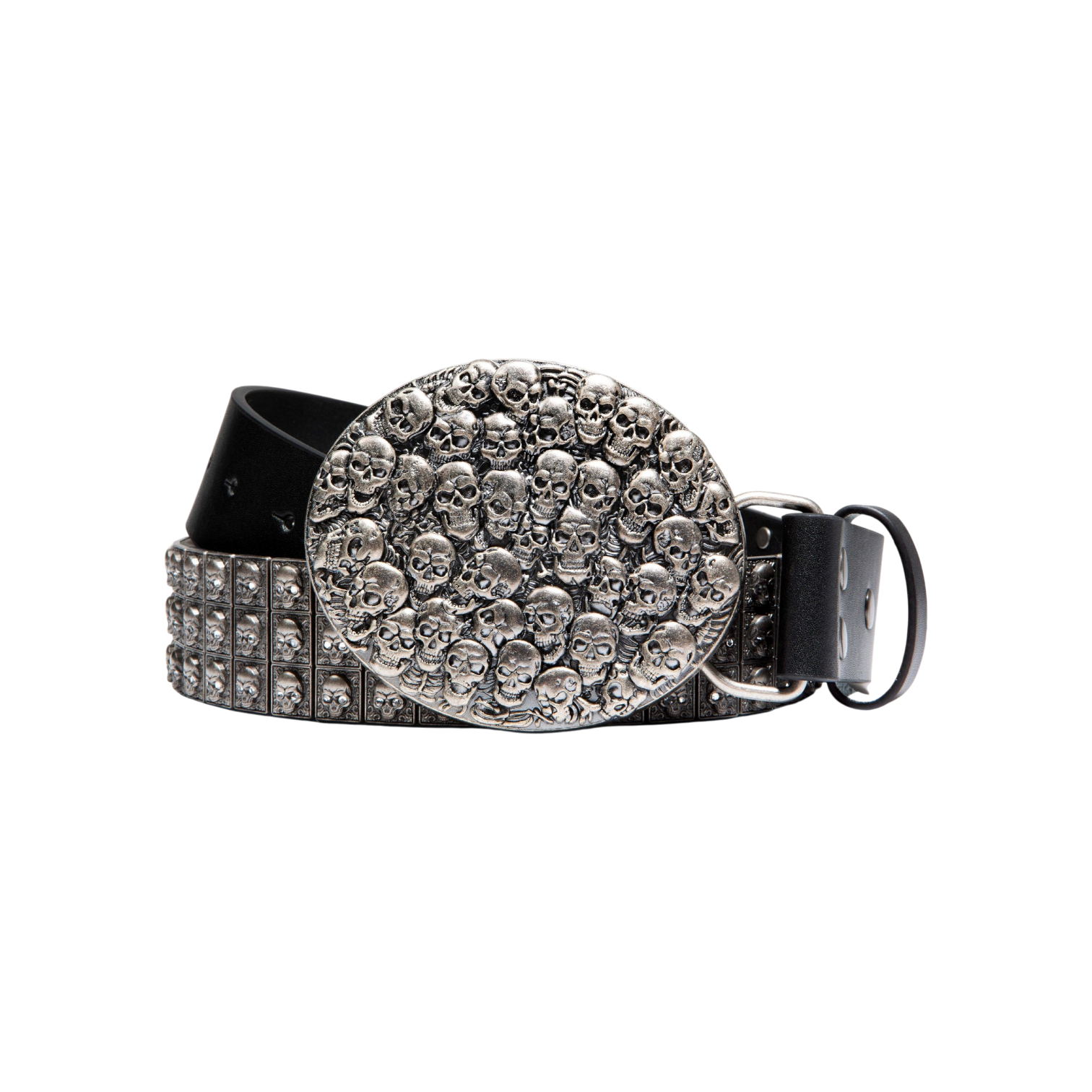 Chrome Skullpile Belt