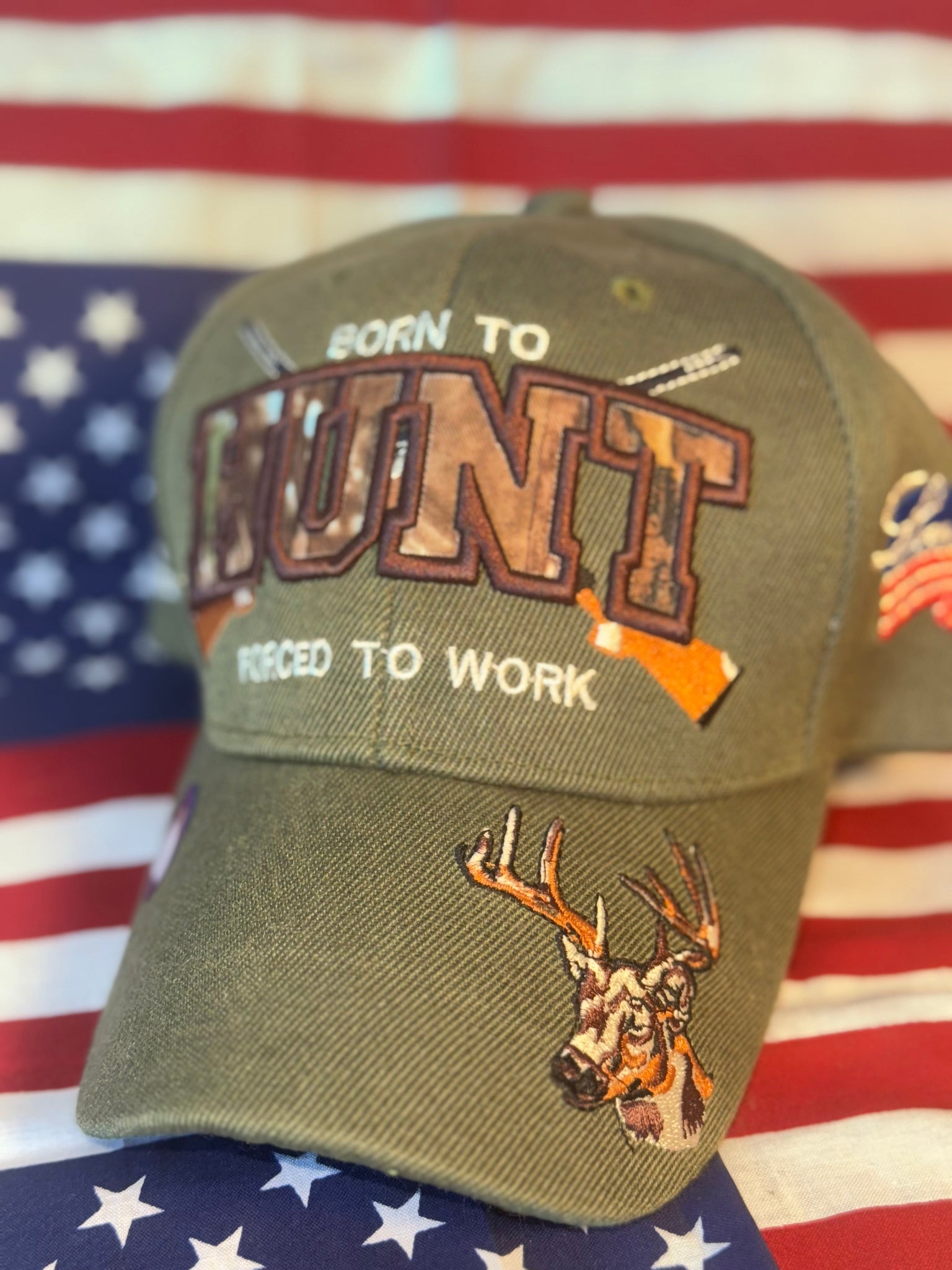 Born To Hunt Hat (Camo)