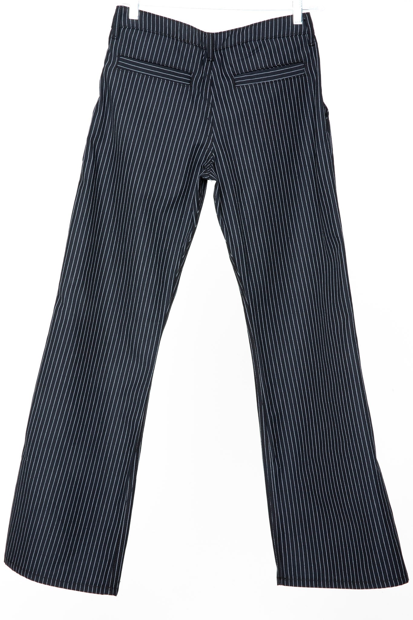 Ballroom Bootcut Black & White pinstripe