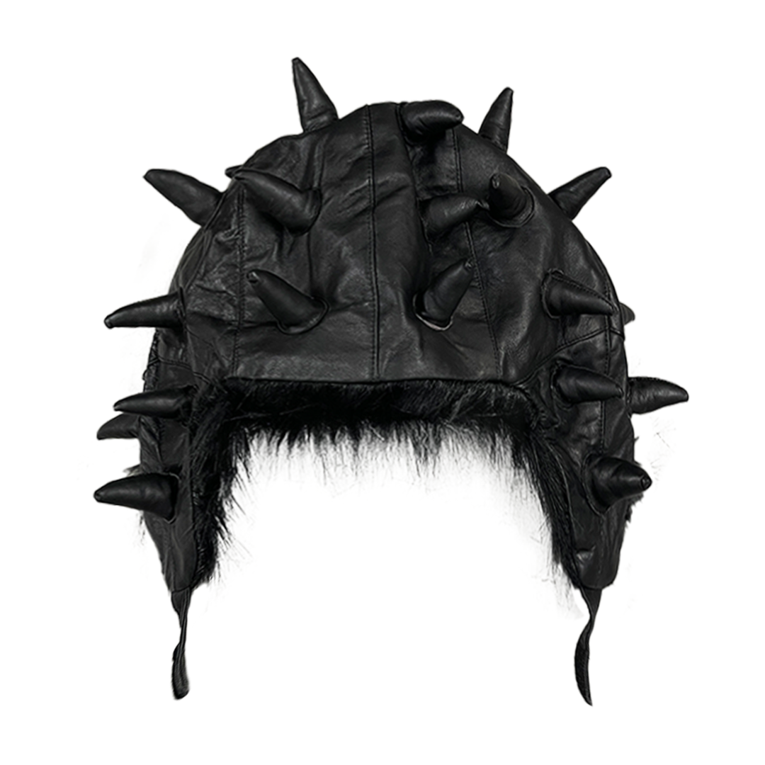 SPIKED LEATHER HAT