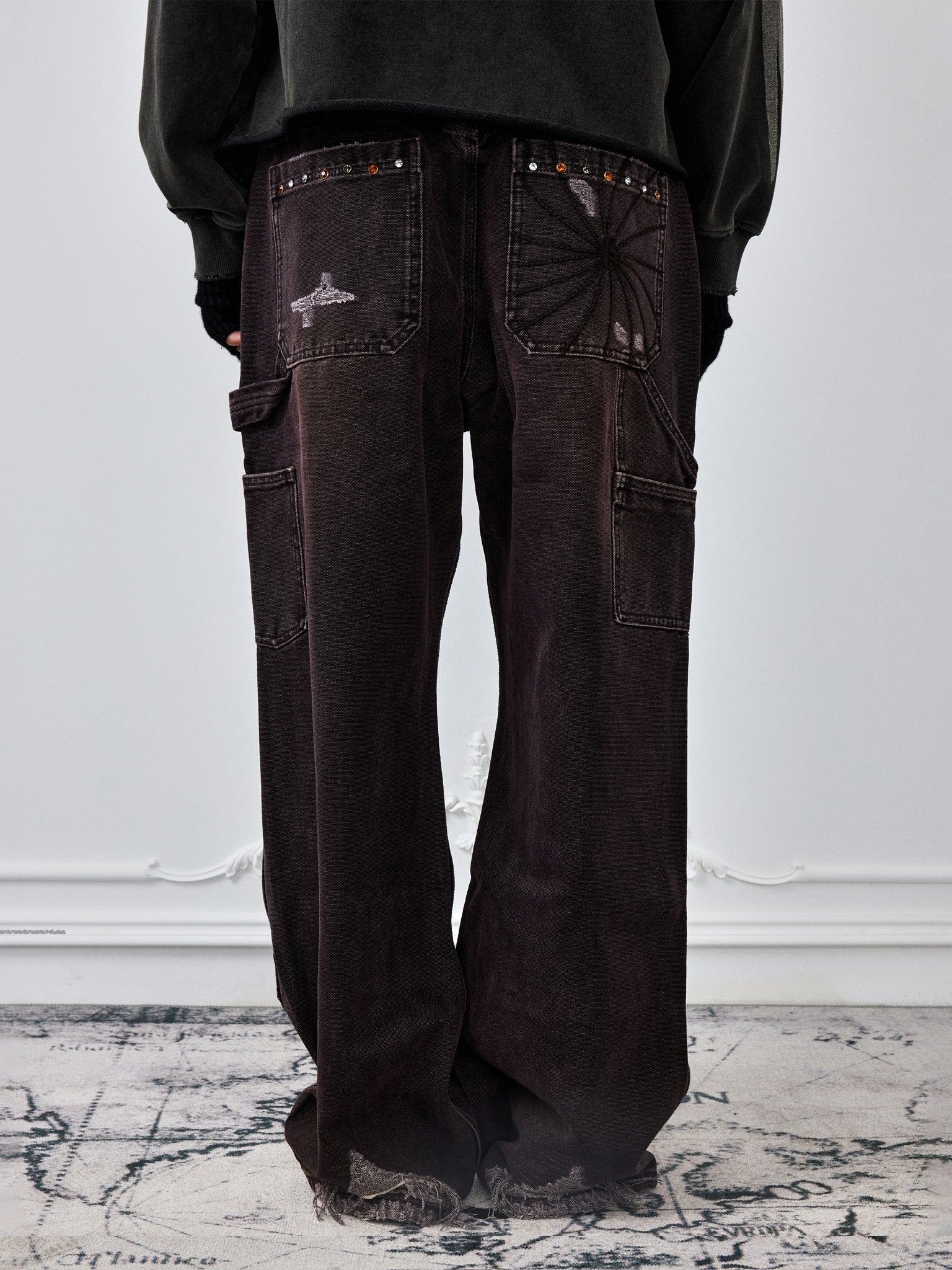 Faded Cargo Pants [Large]