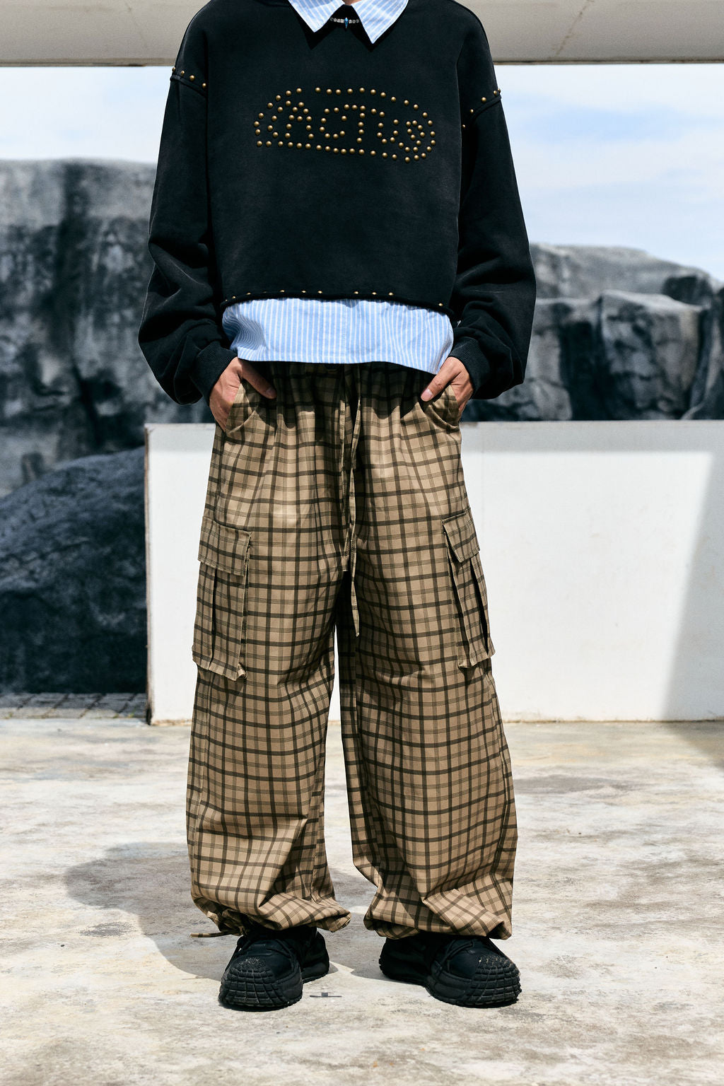 PLAID SKI PANTS