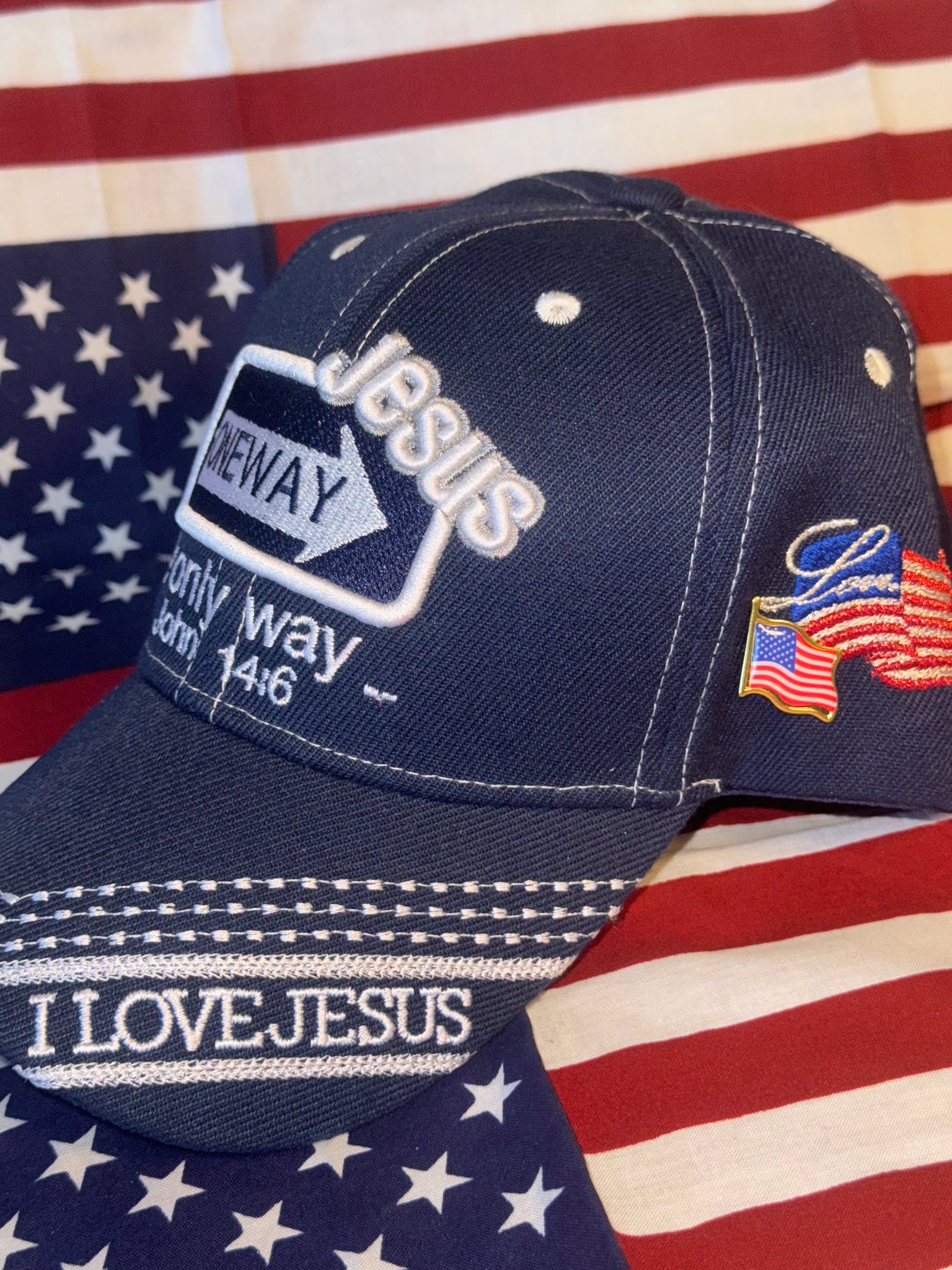 One Way: Jesus Hat (Navy)