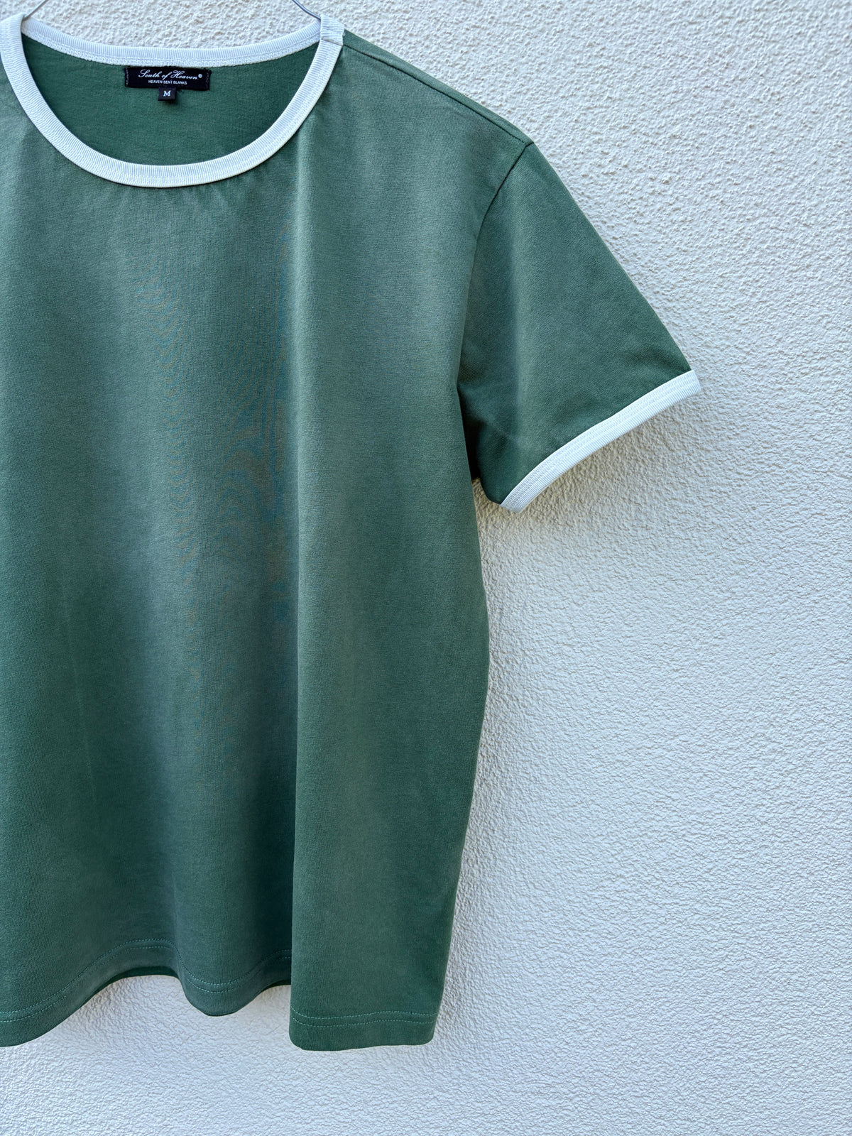ASSAN RINGER TEE - Washed Green