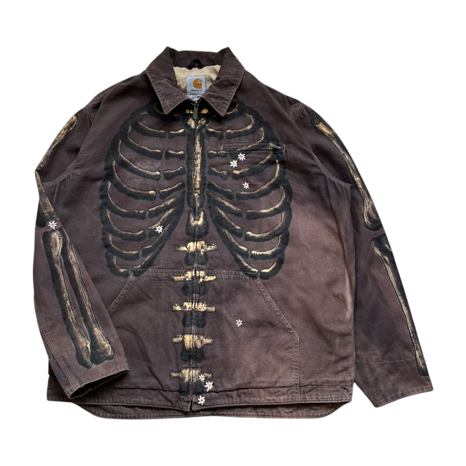 ""SKELETON' Faded Chocolate Workwear