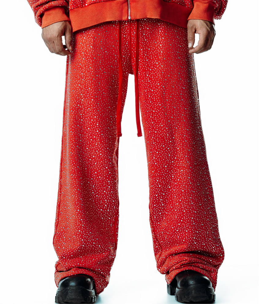 Red Crystal Pants