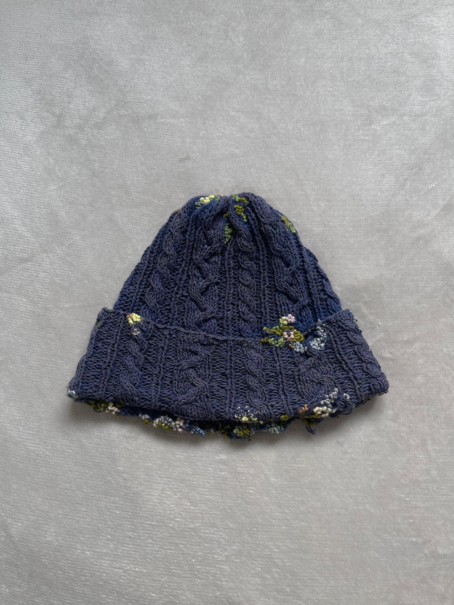 "" Embroidered Dot Beanie