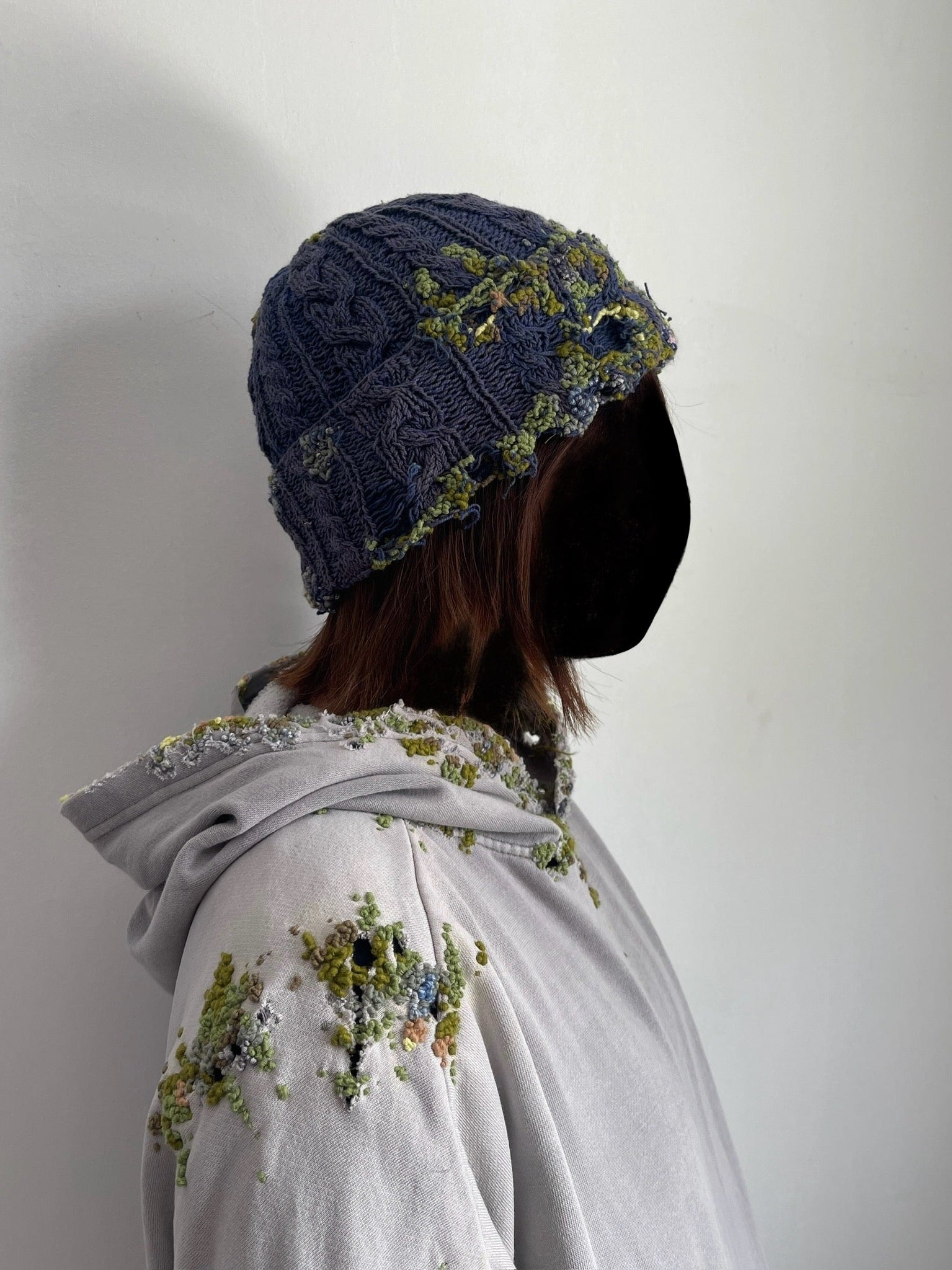 "" Embroidered Dot Beanie