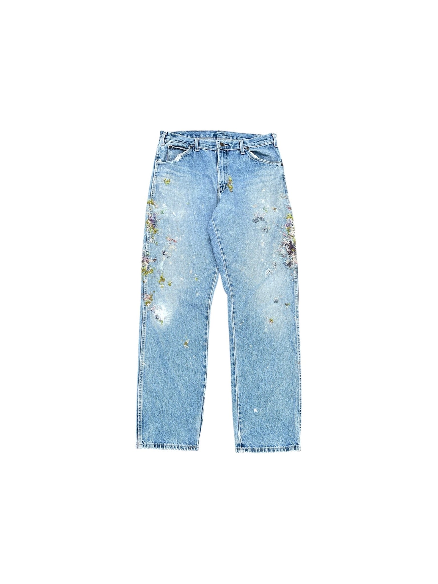 " Embroidered Dot work pants
