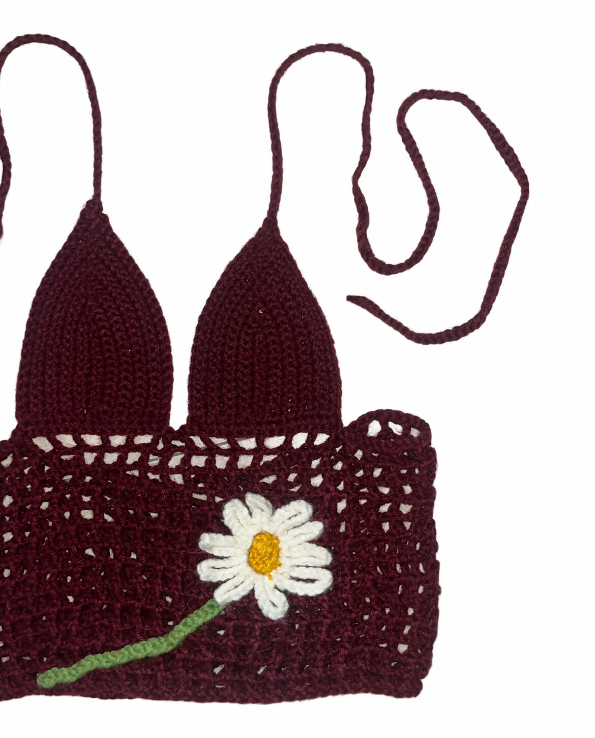 Crochet Daisy Halter Top