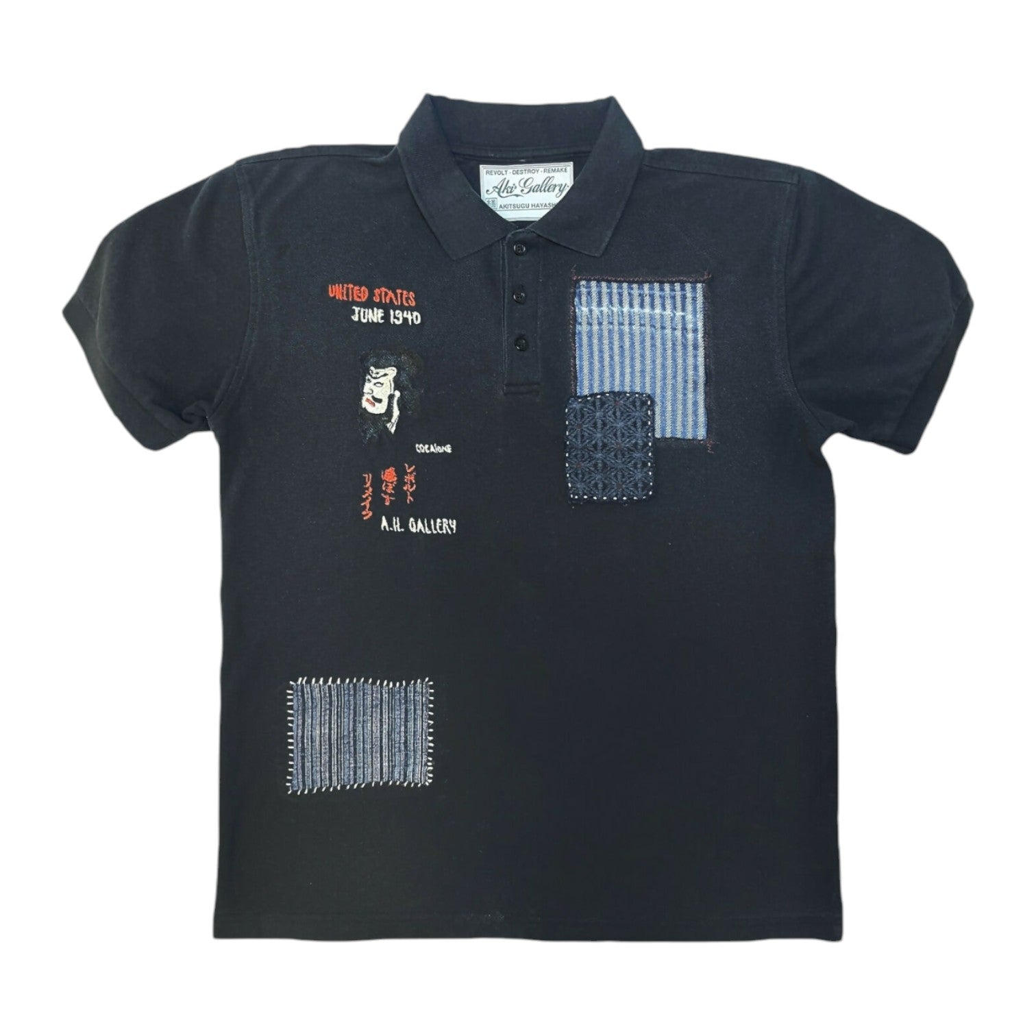 ‘Rebel’ Patchwork Polo Shirts