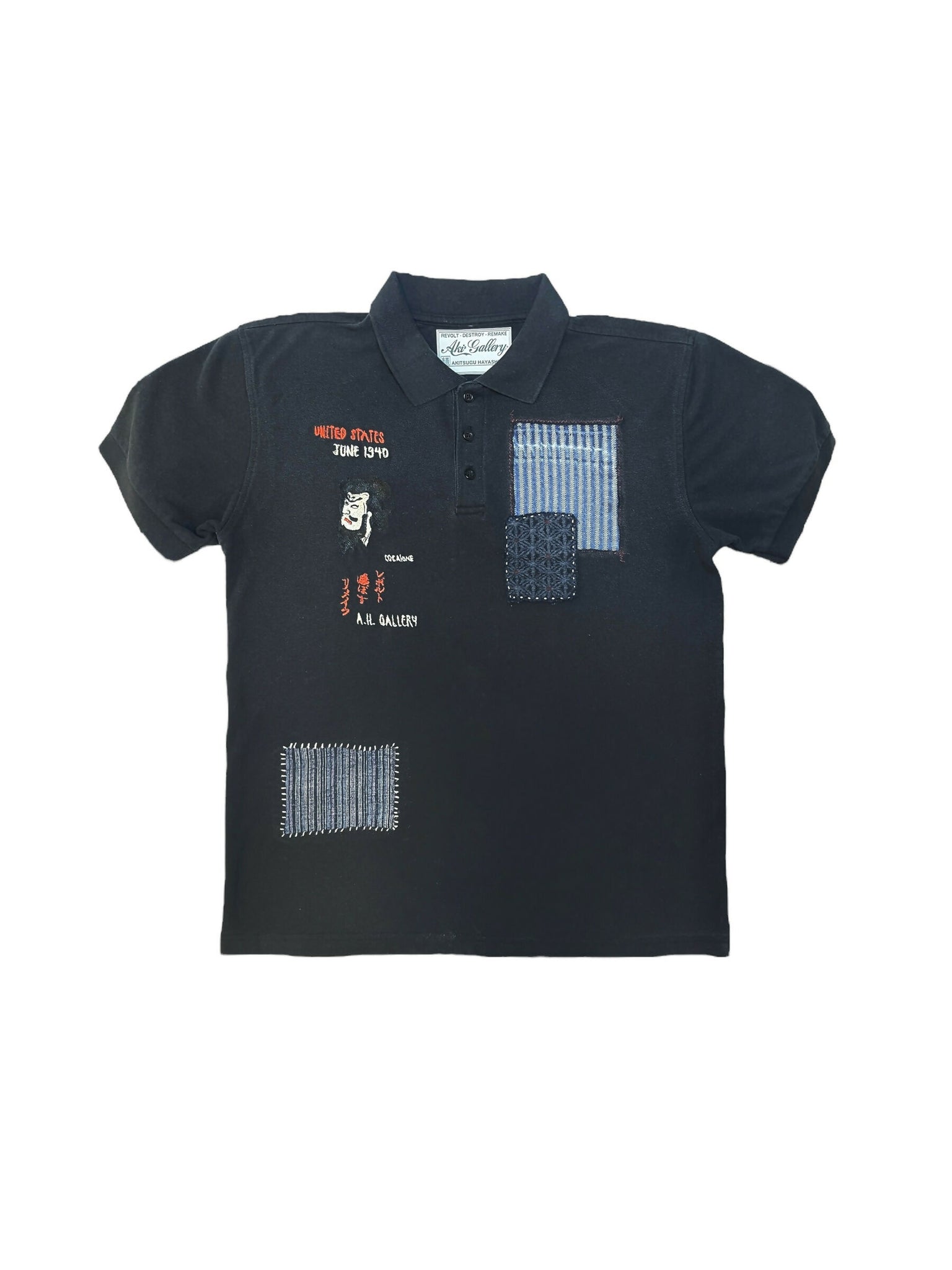 ‘Rebel’ Patchwork Polo Shirts