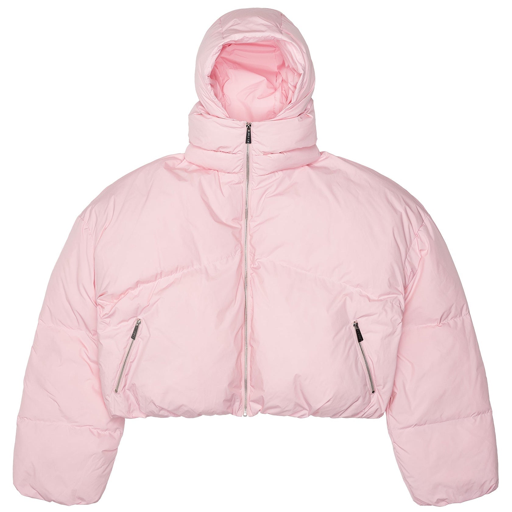 CROPPED DOUBLE NECK BUBBLE (PINK)