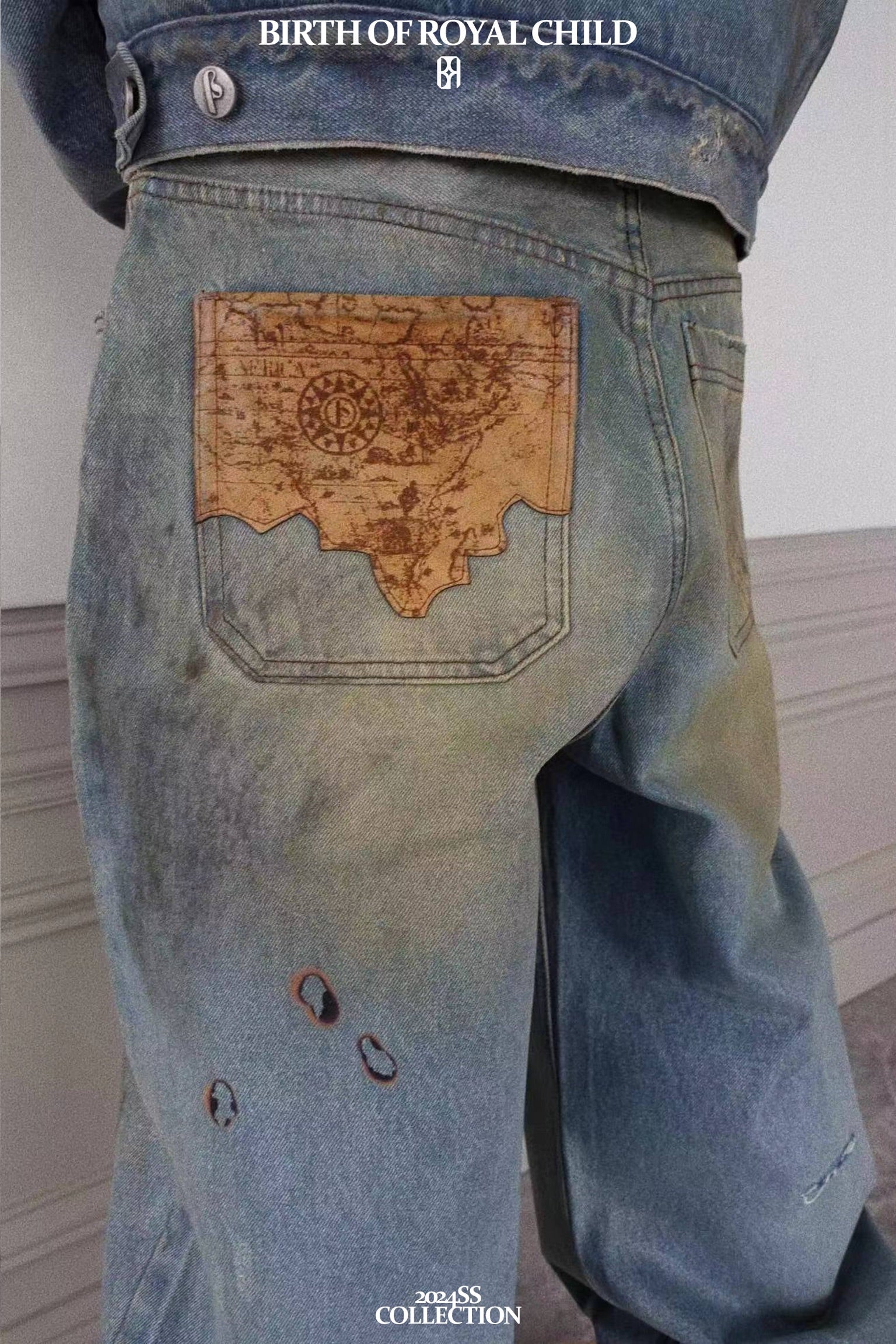 Dirty-Washed Brushing Wax Baggy Denim – Lowheads