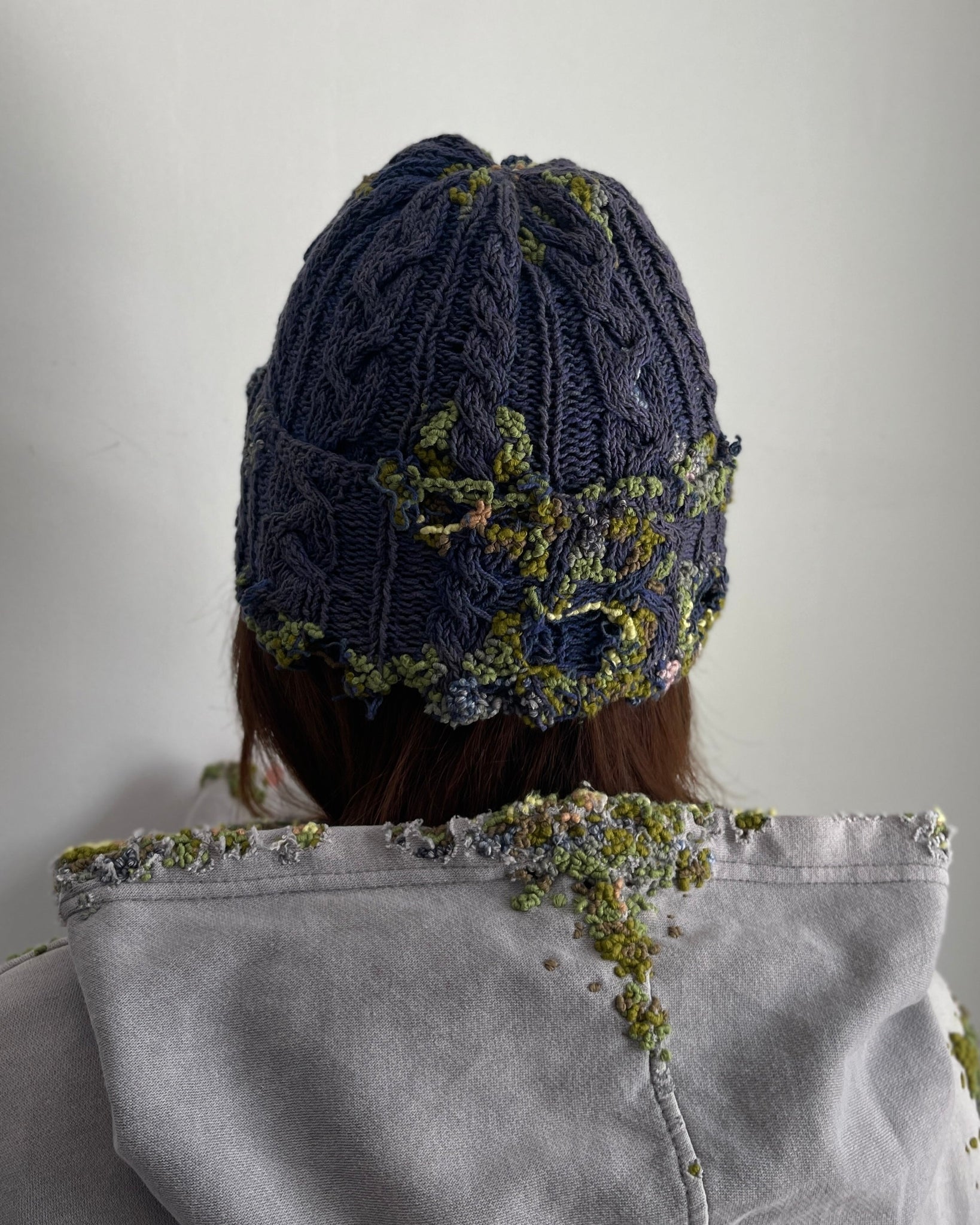 "" Embroidered Dot Beanie