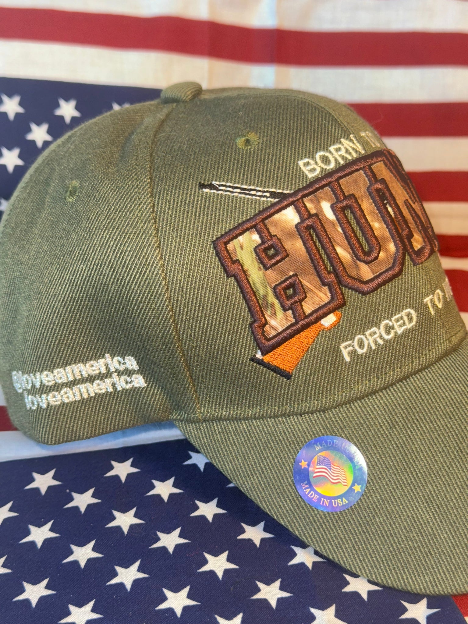 Born To Hunt Hat (Camo)