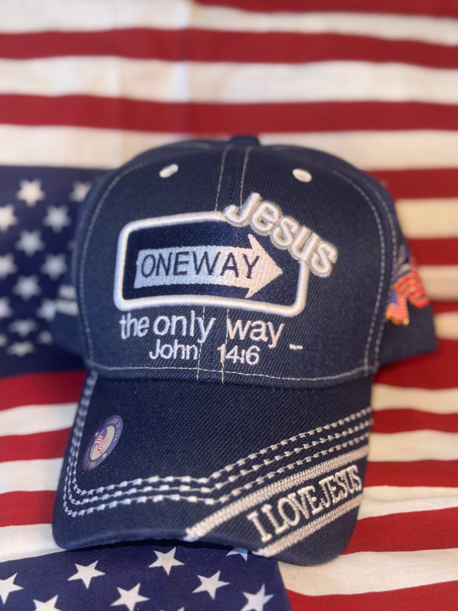 One Way: Jesus Hat (Navy)