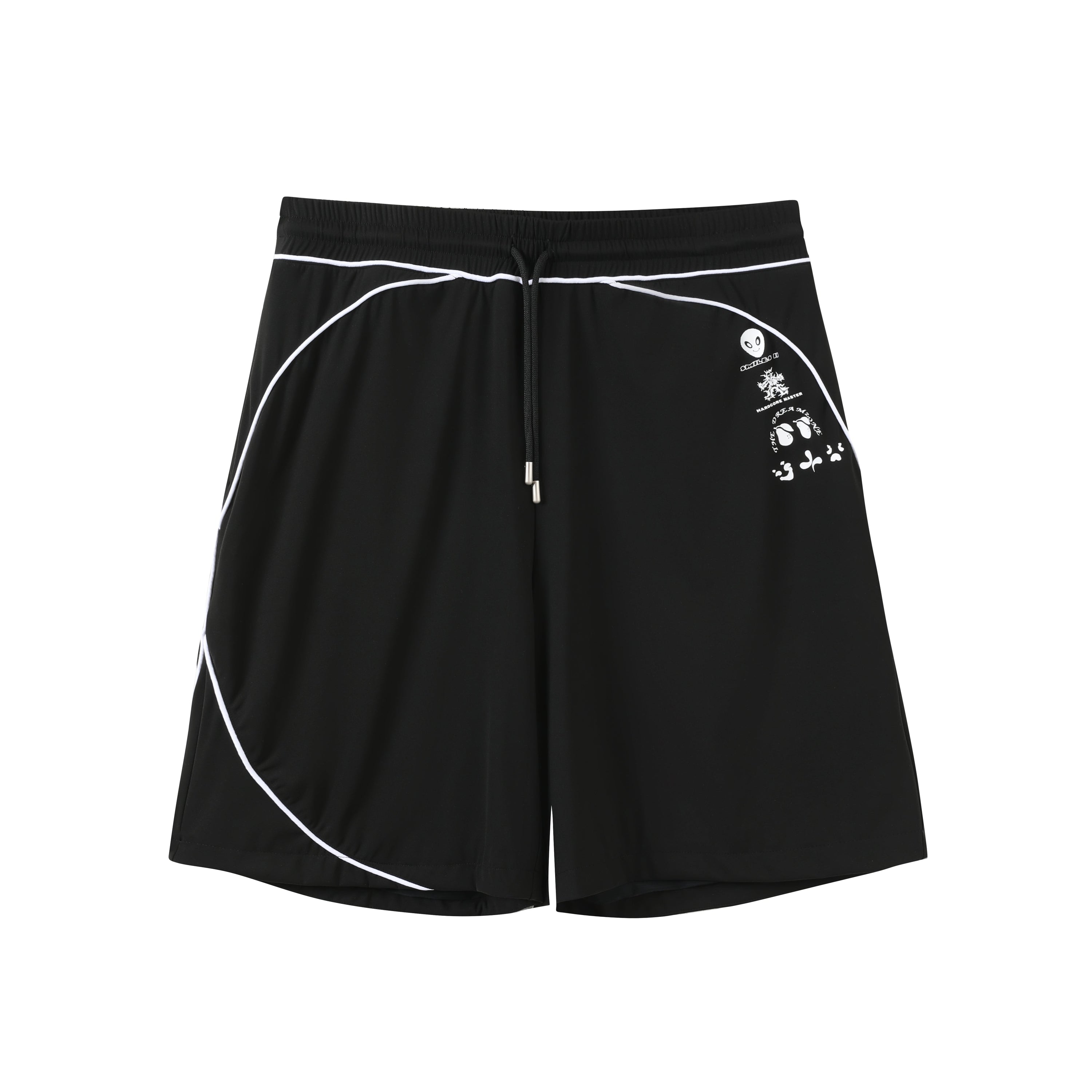 Piped Lux Club Shorts (Black)