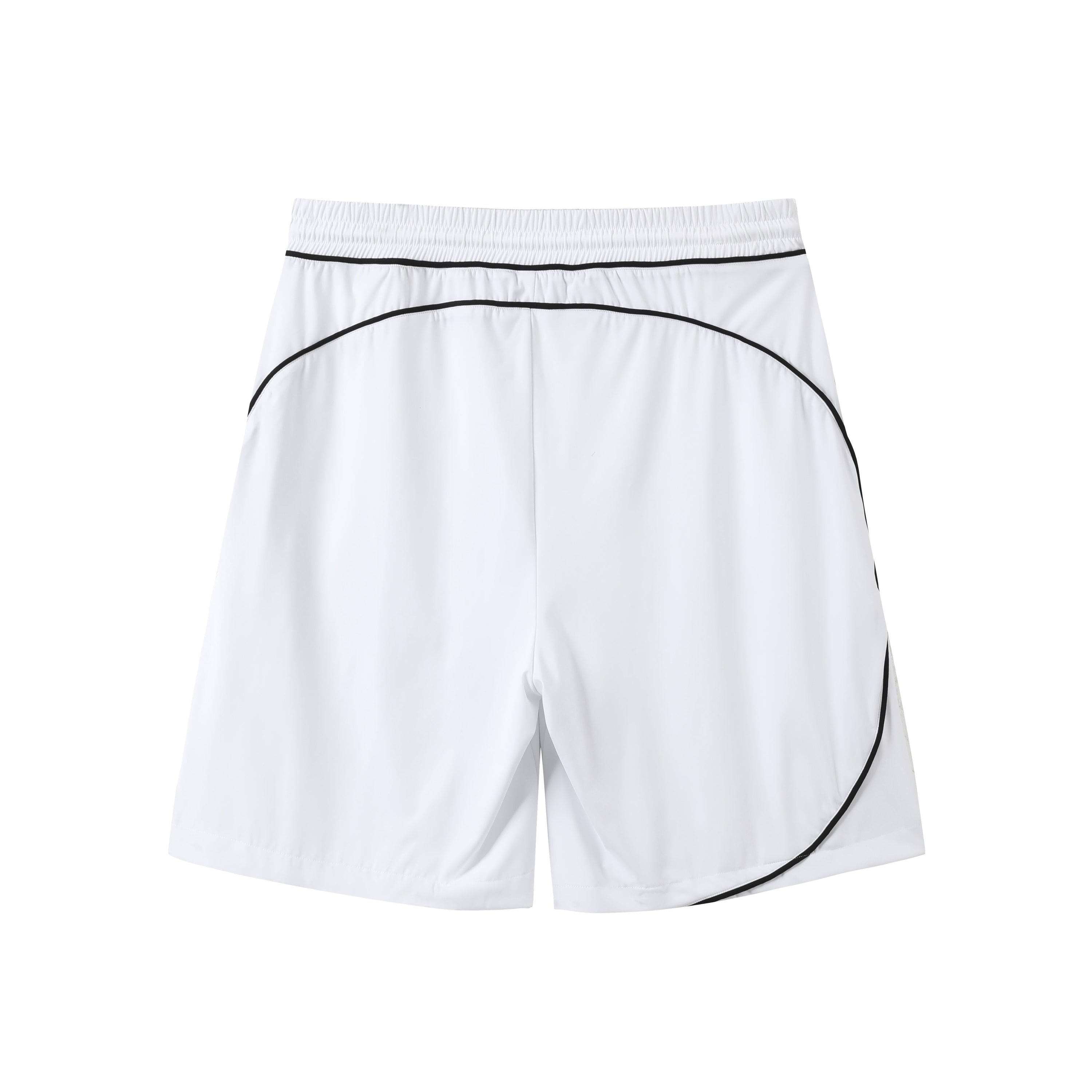 Piped Lux Club Shorts (White)