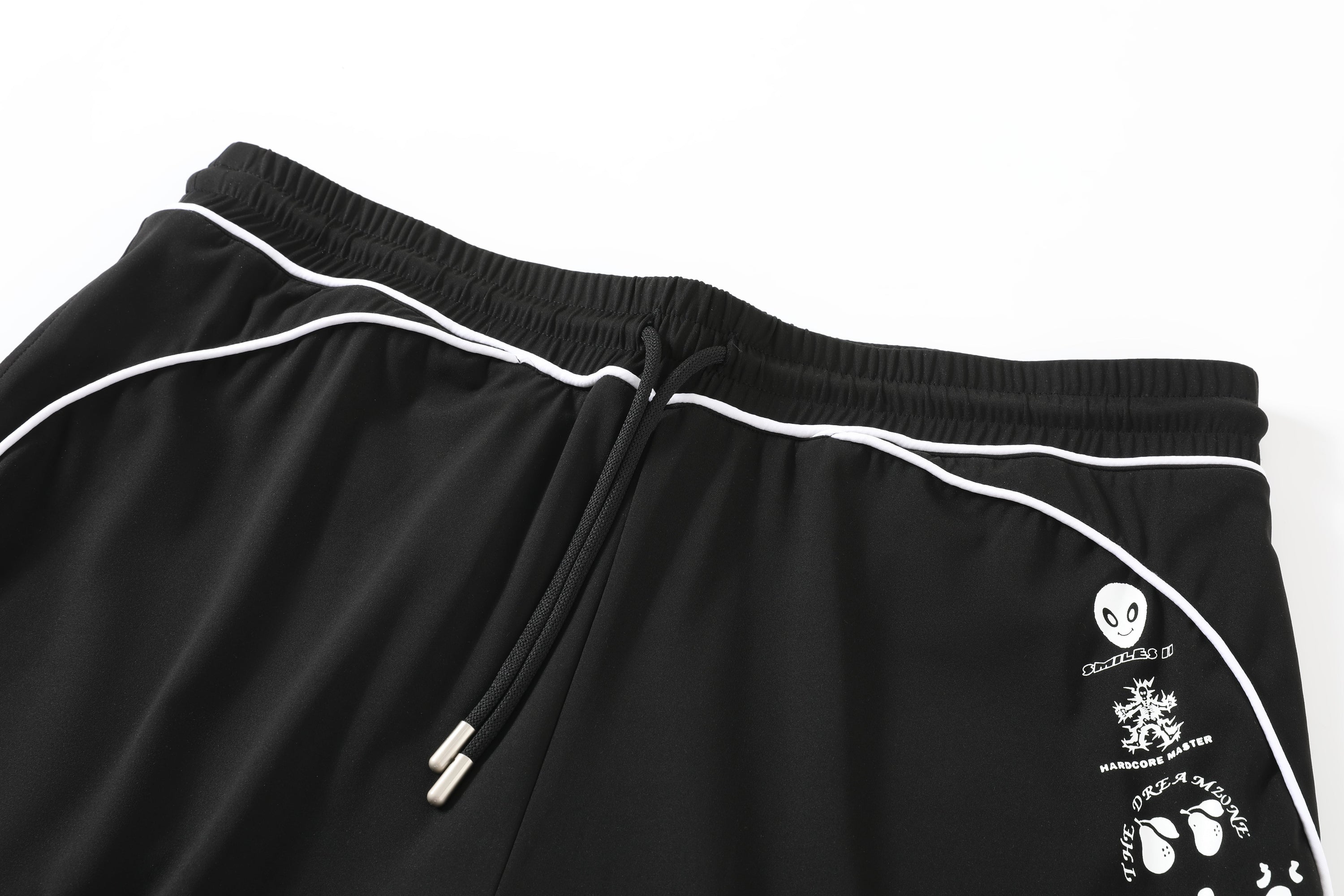 Piped Lux Club Shorts (Black)