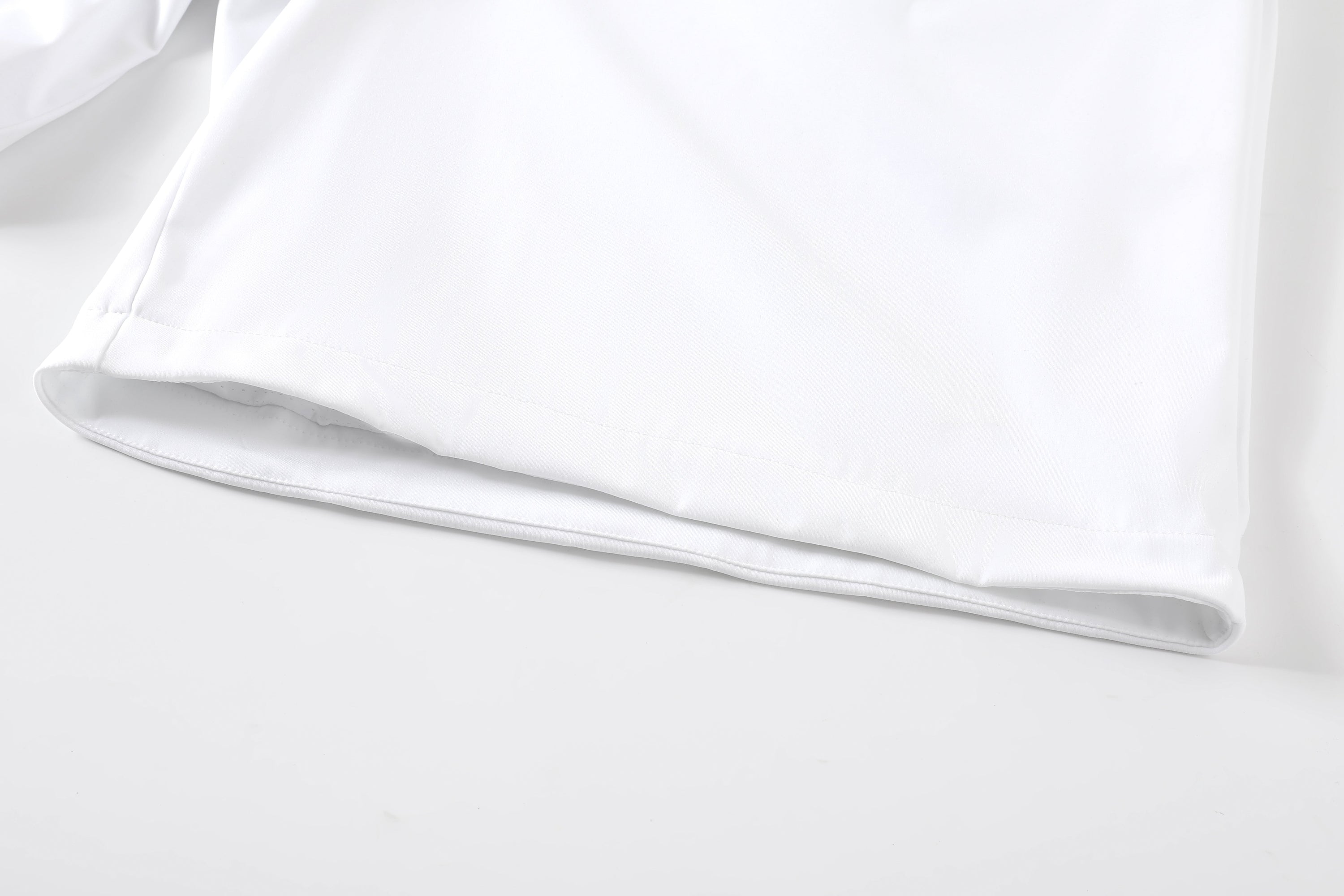 Piped Lux Club Shorts (White)