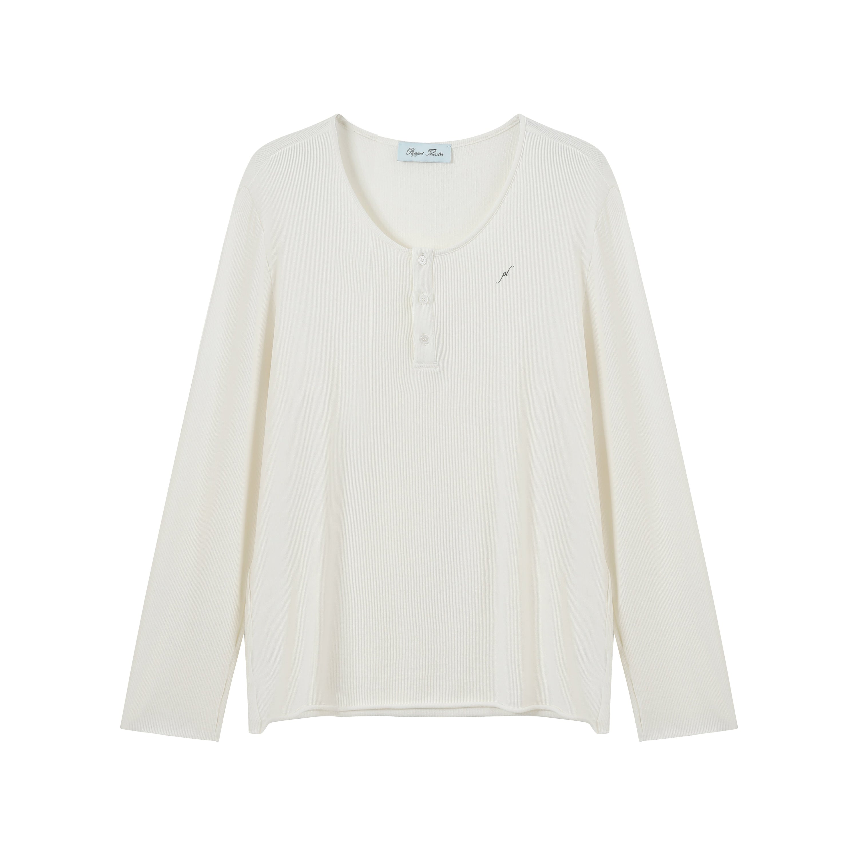 Delicate Wide Neck Henley