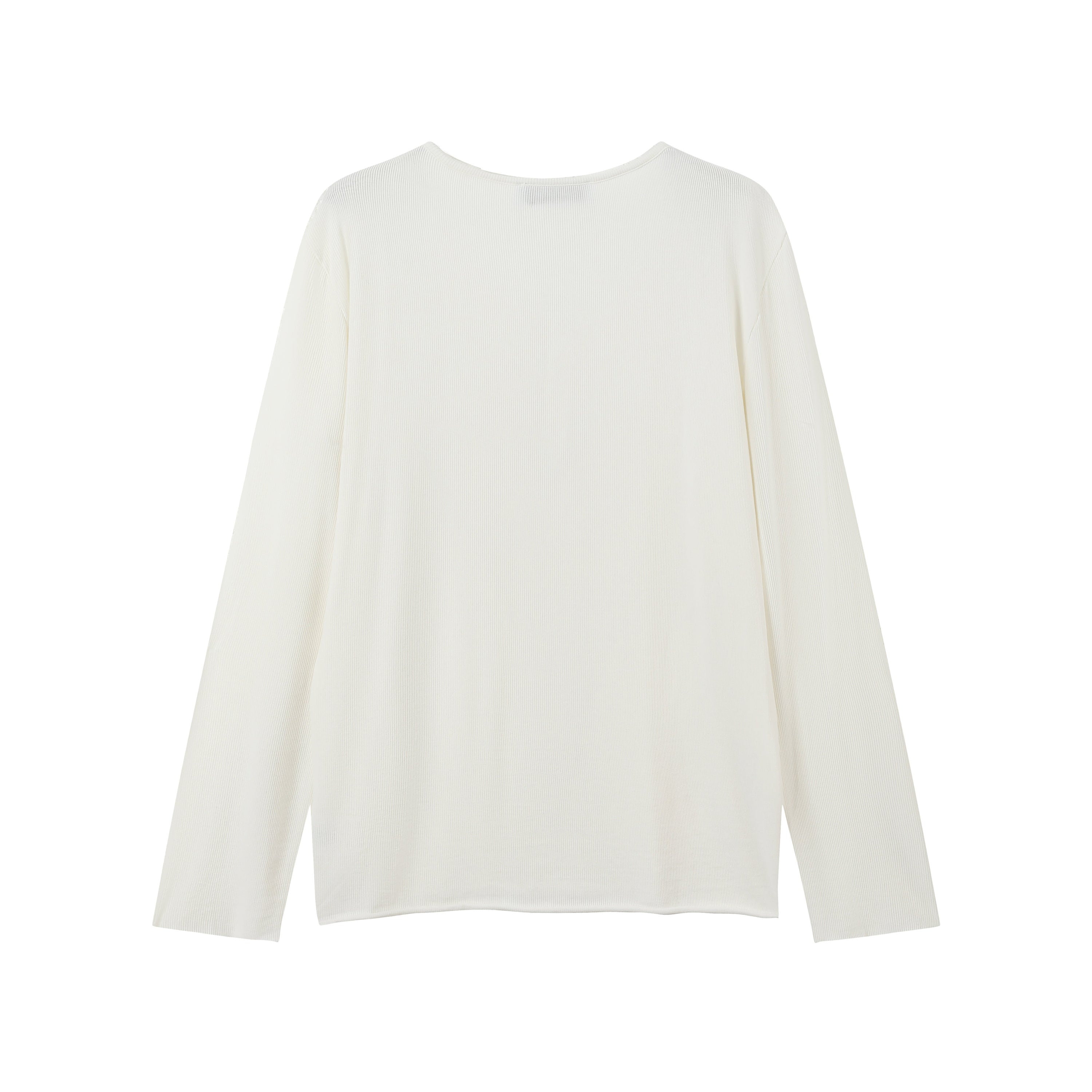 Delicate Wide Neck Henley