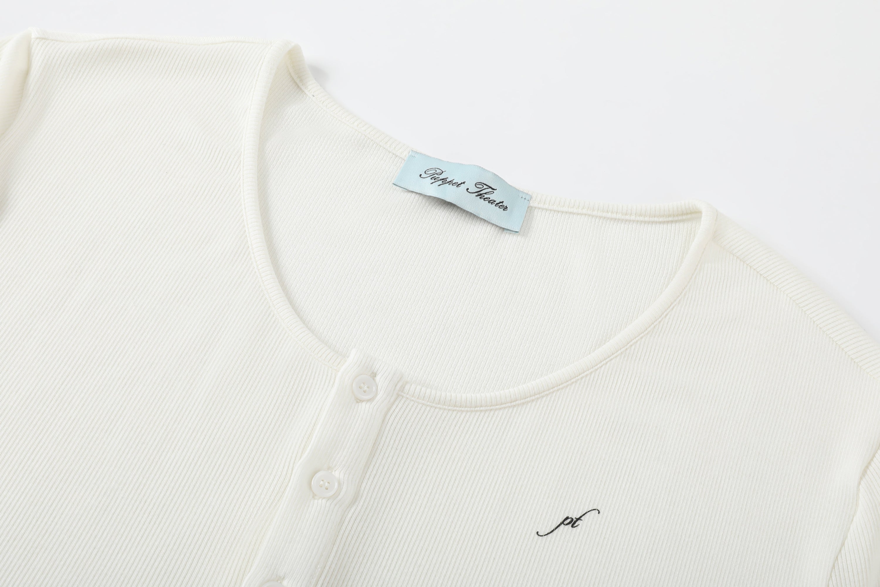 Delicate Wide Neck Henley
