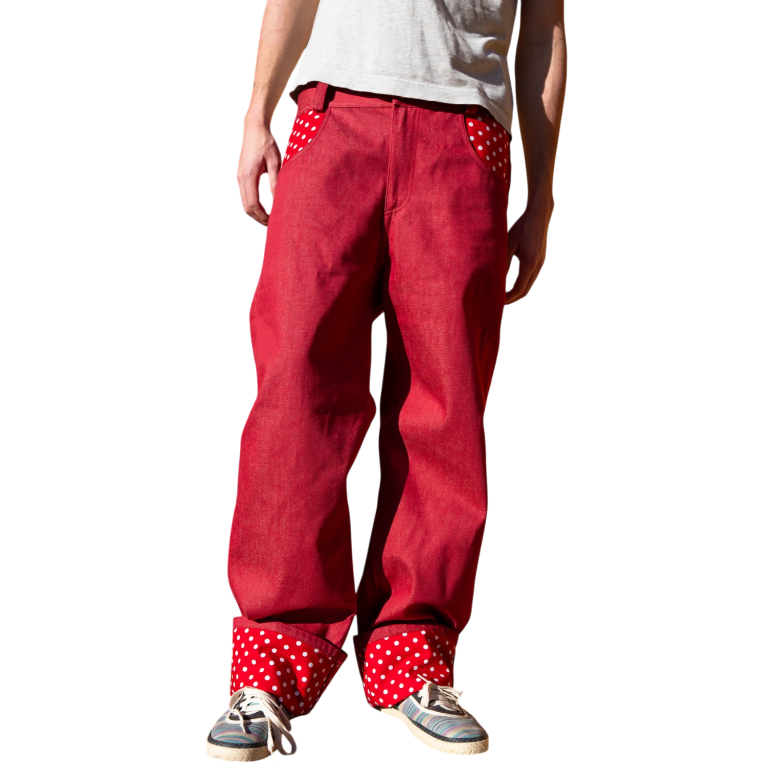 Polka dot jeans
