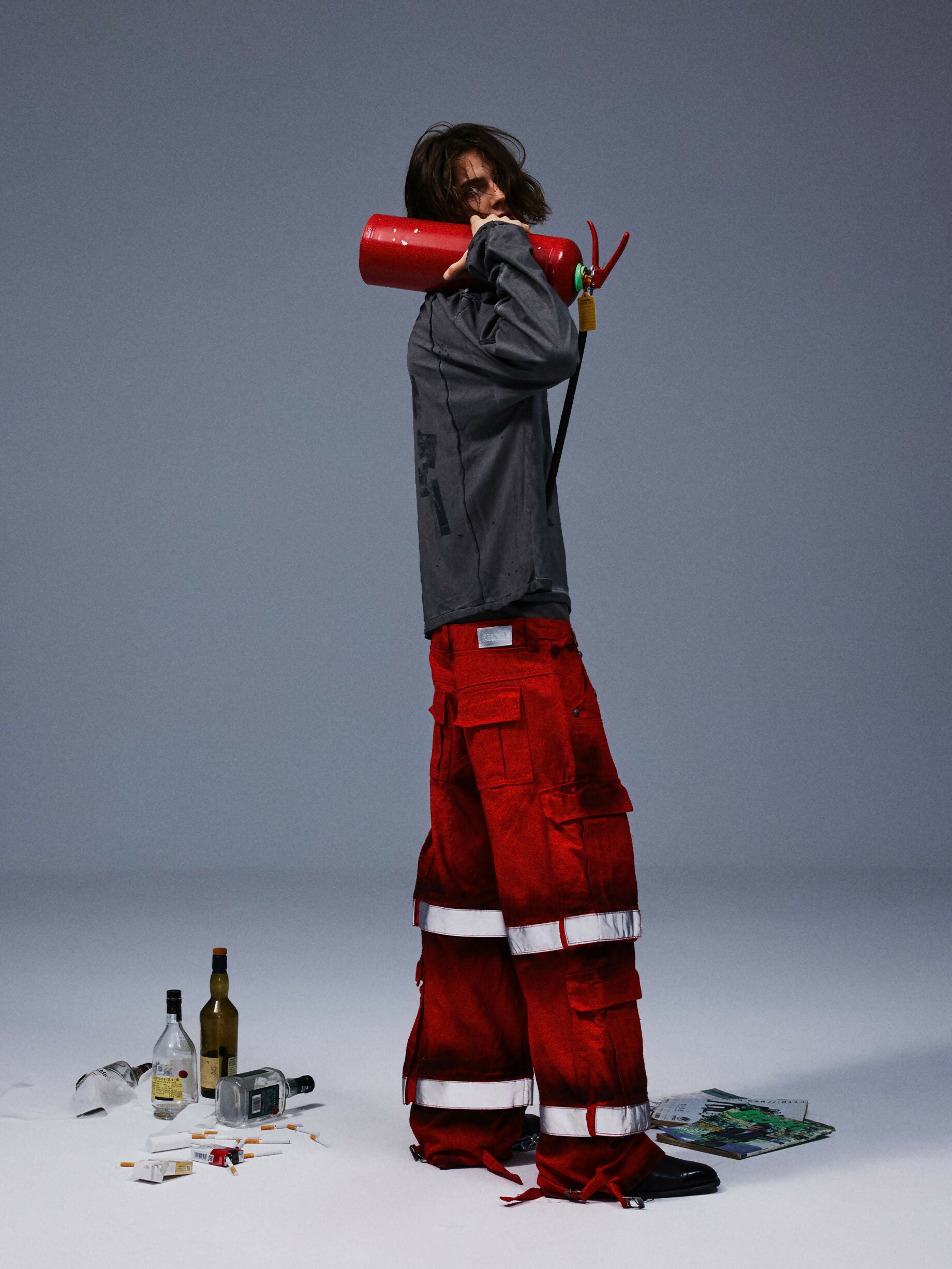 OPEN YY CARGO PANTS レッド OPEN YY CARGO PANTS レッド