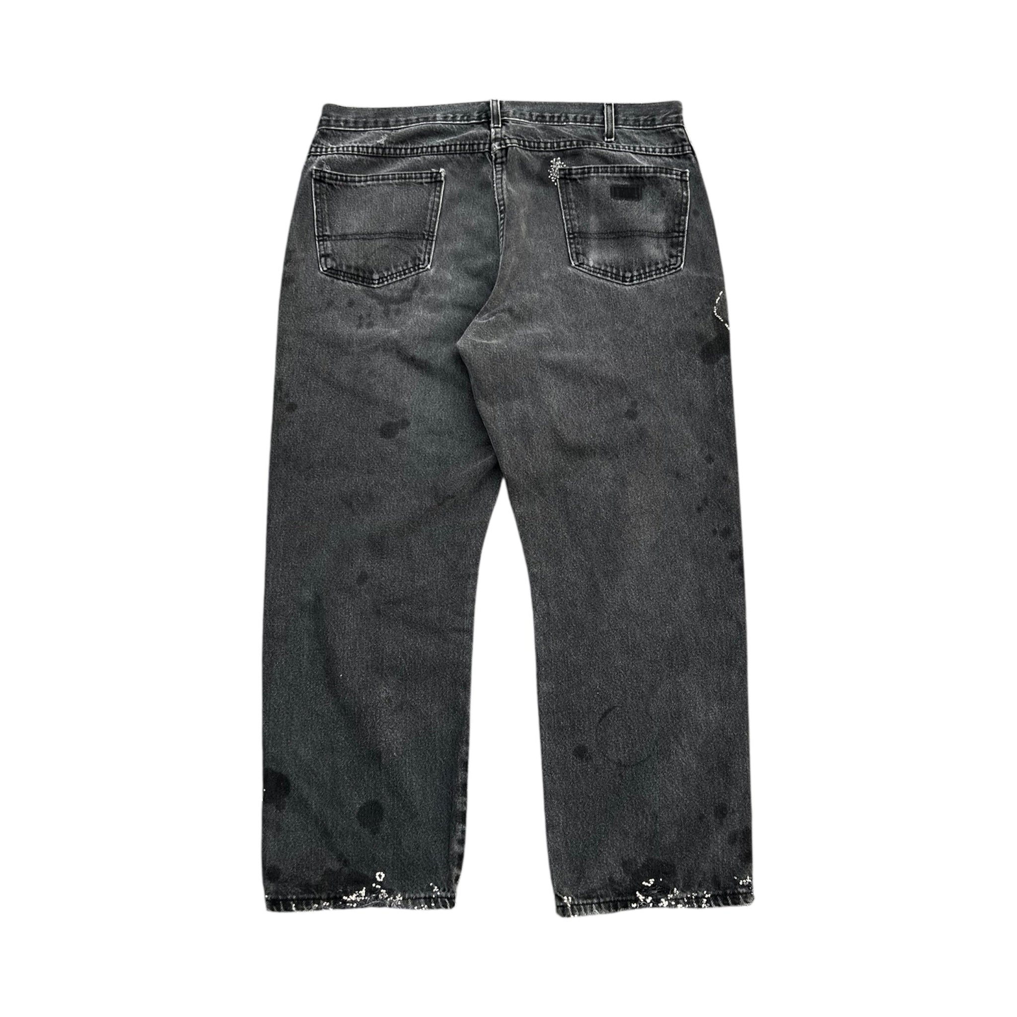 """Embroidered' Dot work pants
