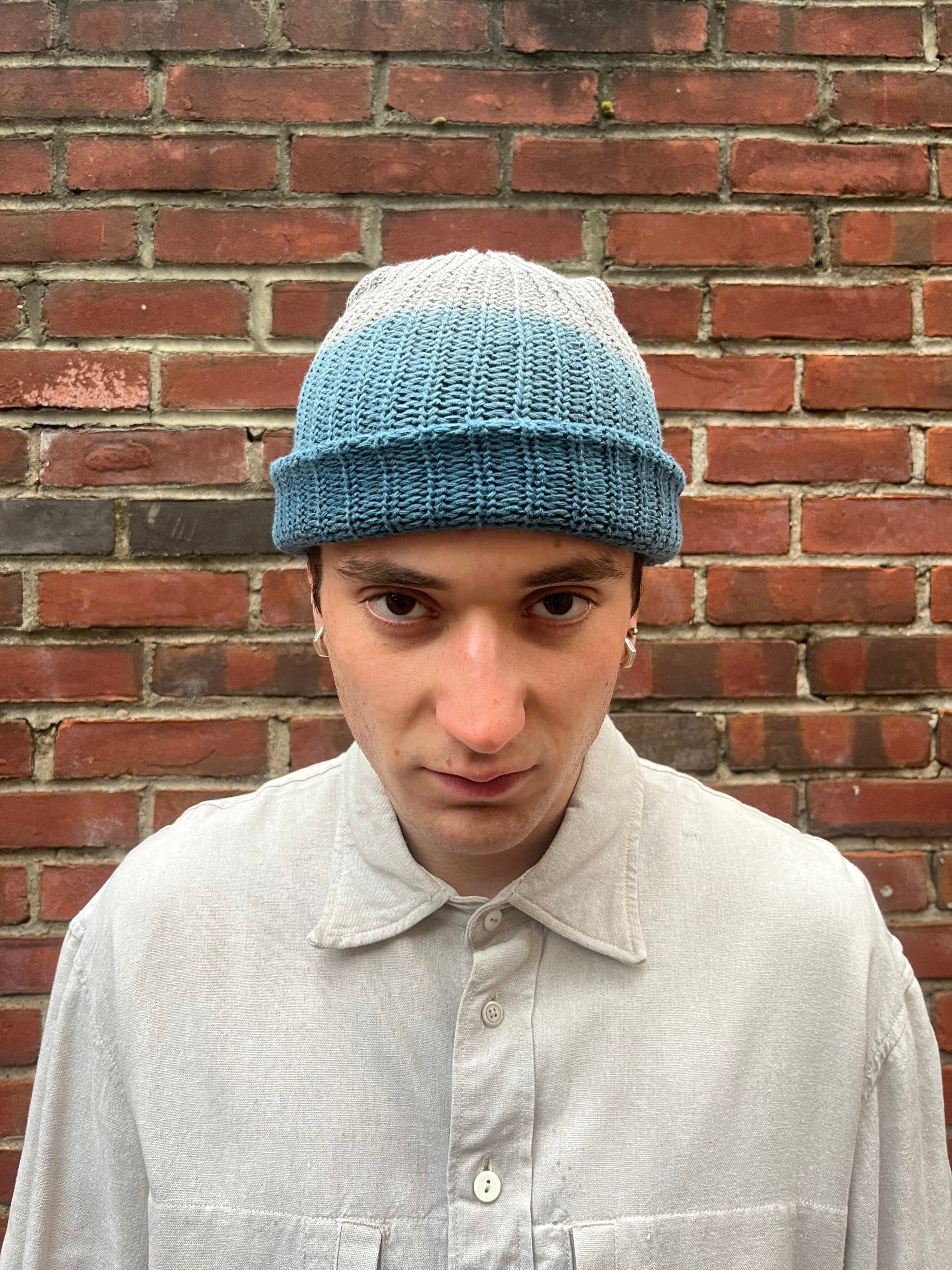 Watch Cap - Indigo & Black Tea + Rust Ombre