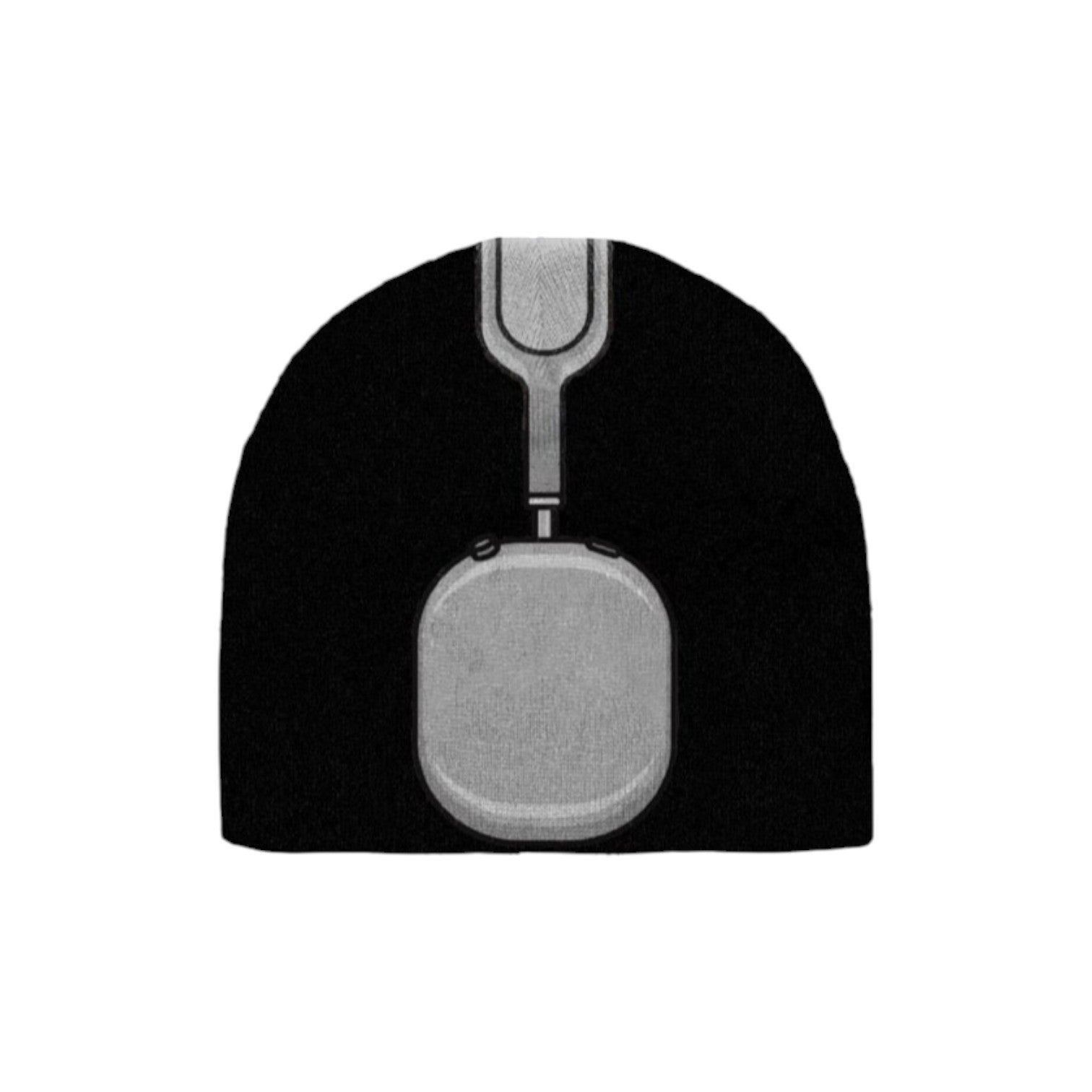 Headphone Beanie ( Black )