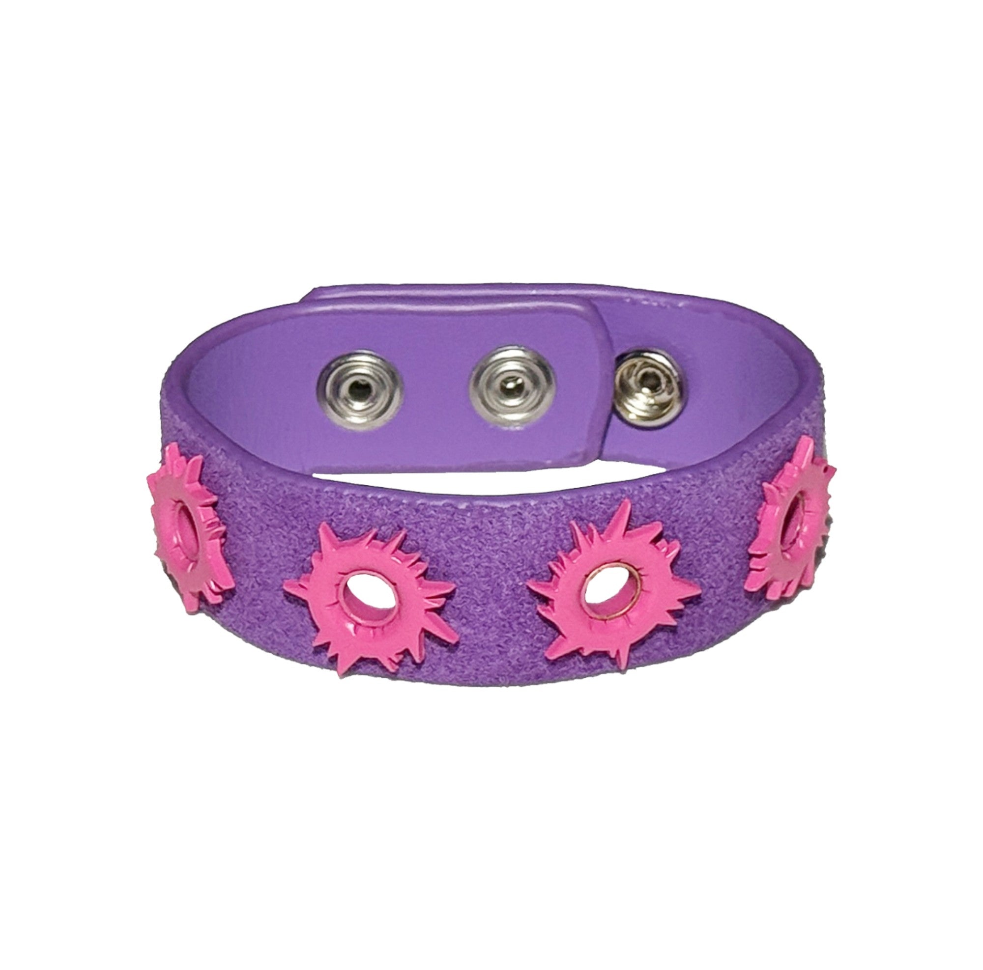 Pow Bracelte BULLET Suede Purple