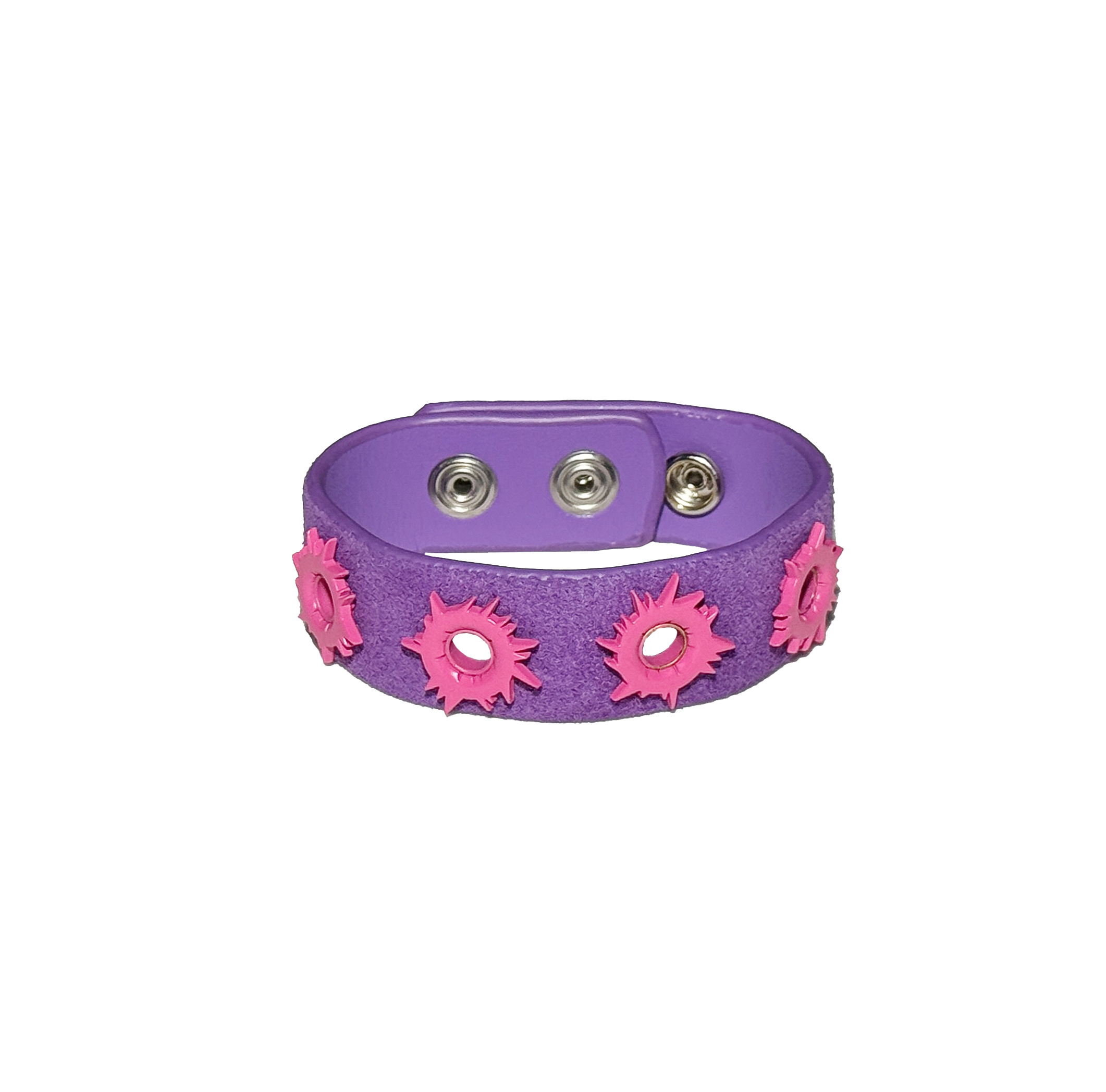 Pow Bracelte BULLET Suede Purple