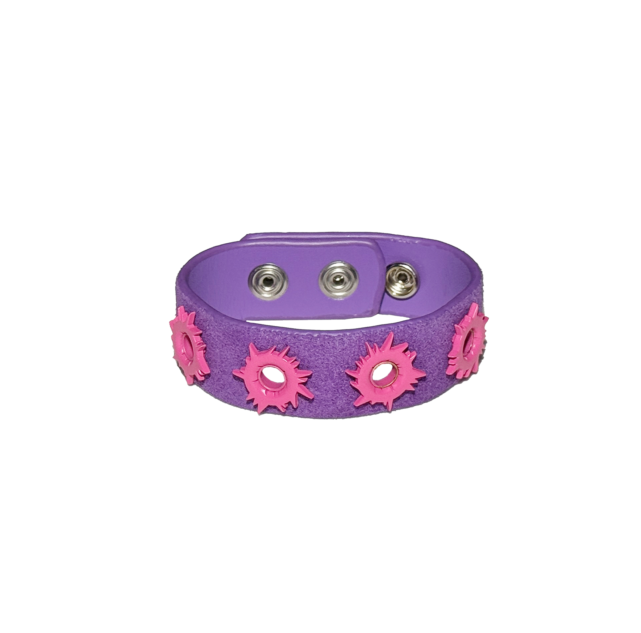 Pow Bracelte BULLET Suede Purple