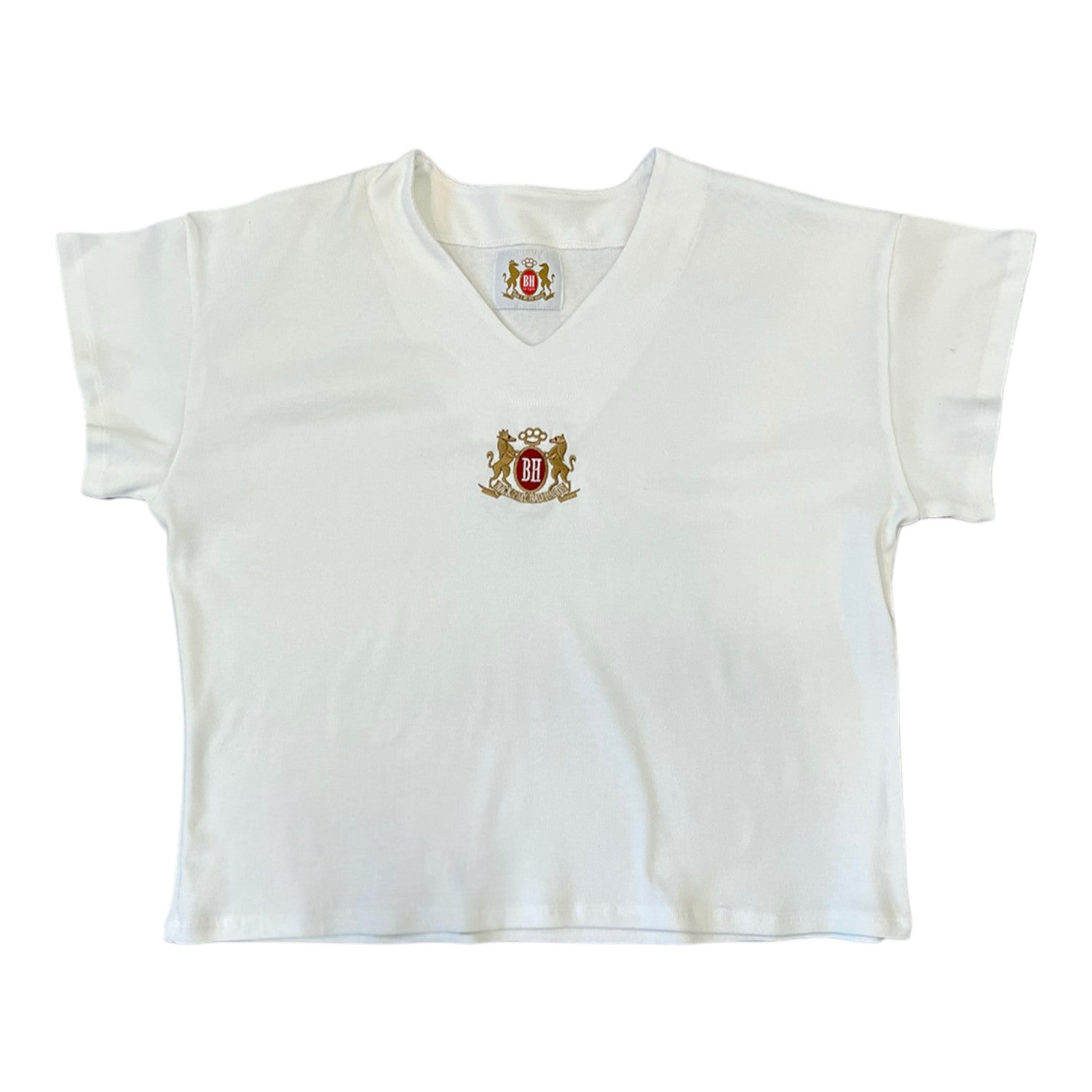 ★ILLIGO★ Lover Loose Crop Ringer Tee White 25SMTOP21WH FIVESTAR GENERAL CO. Paris Womens Crop Ringer Tee - WHITE