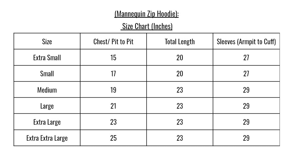 Mannequin (OMA) Zip Hoodie