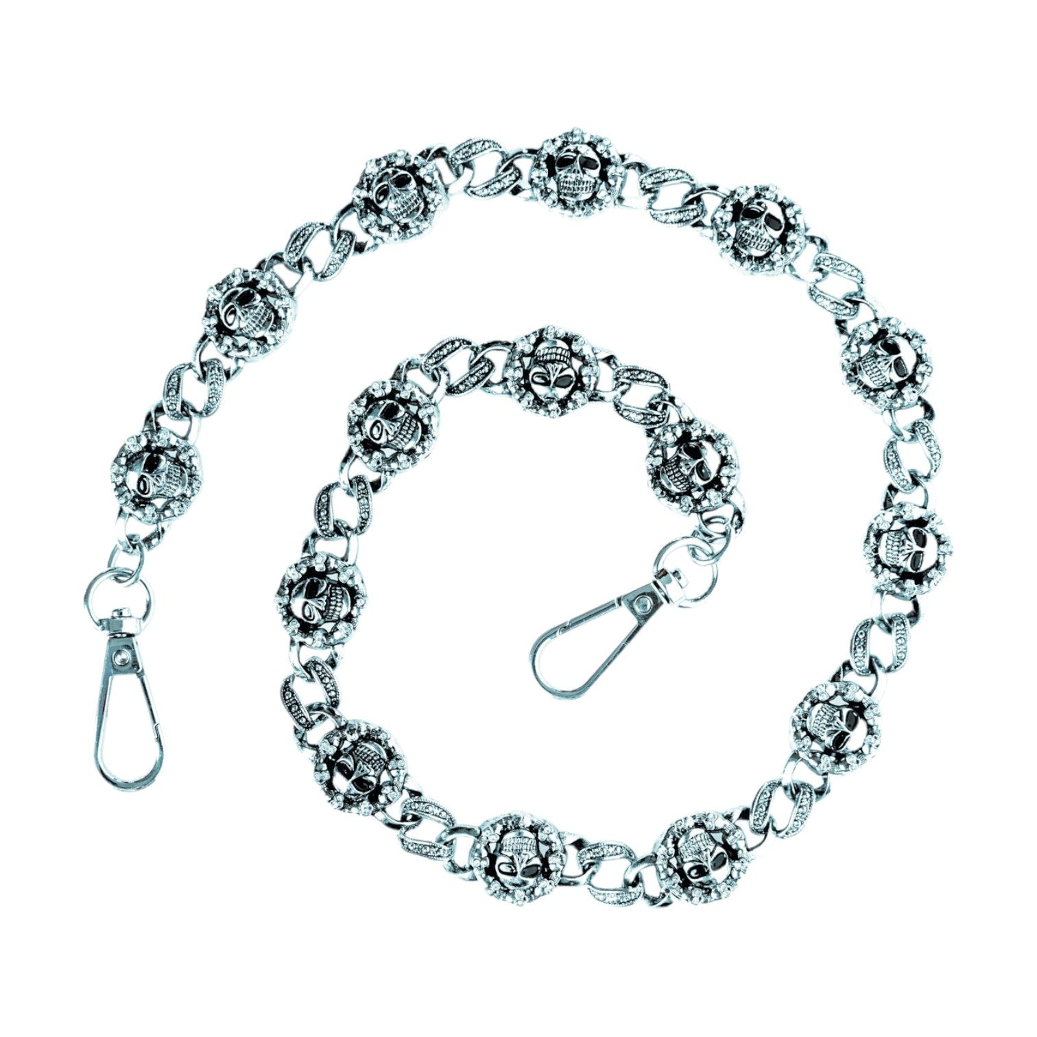 Triple Skull Wallet Chain