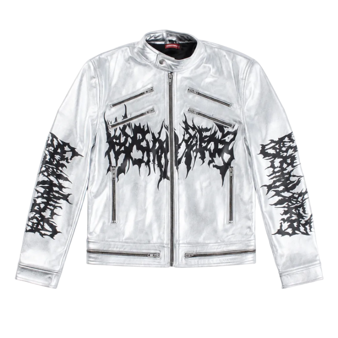 UWDT LEATHER BIKER JACKET