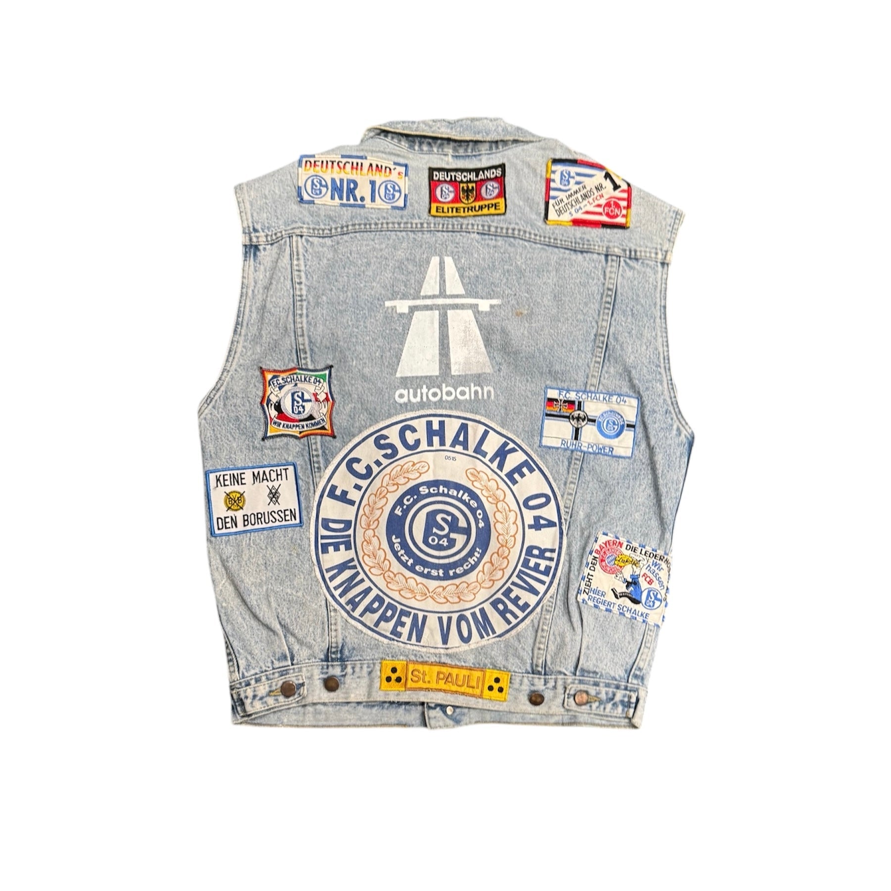 EXTREME PATCHWORK DENIM VEST