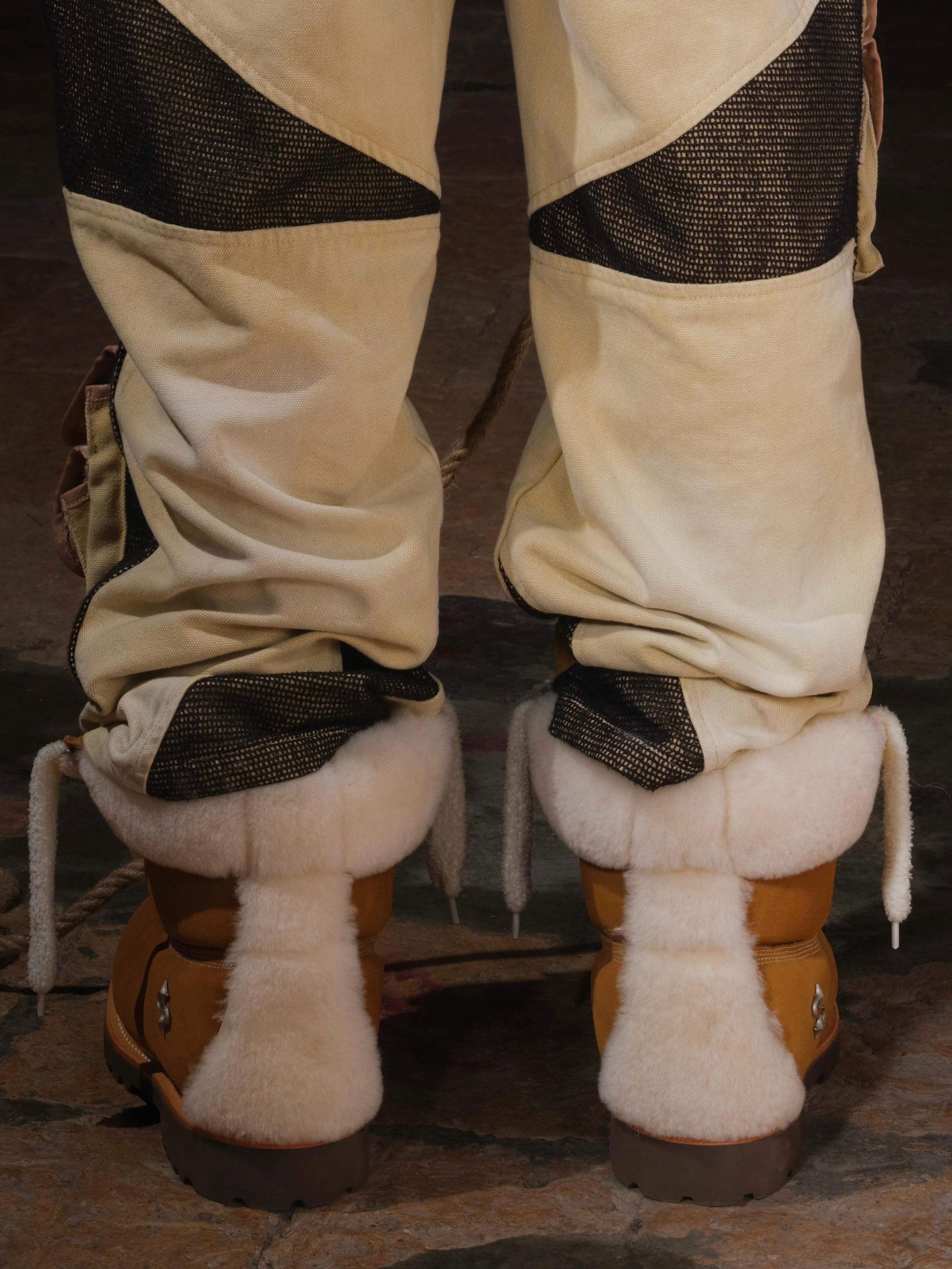 LE LOSANGE MOHAWK BIG BOOTS YELLOW